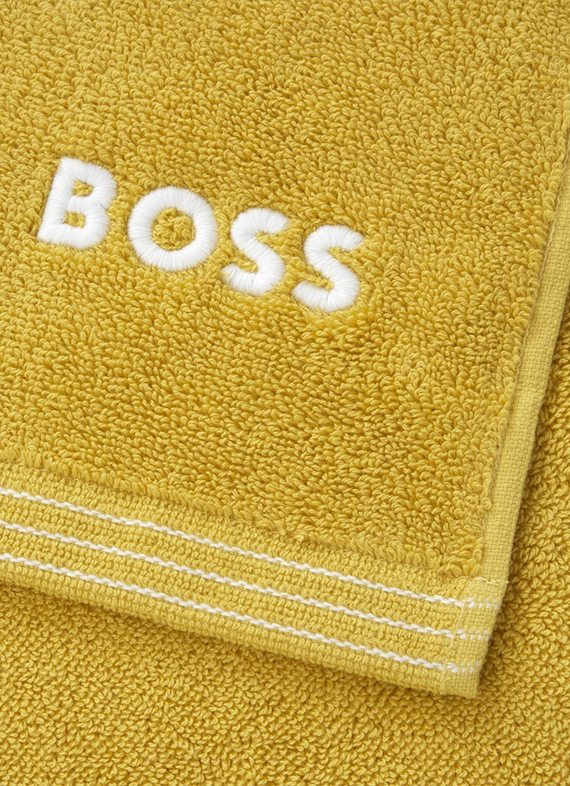 BOSS Edge badlaken - 100 x 150 cm - achterkant geel