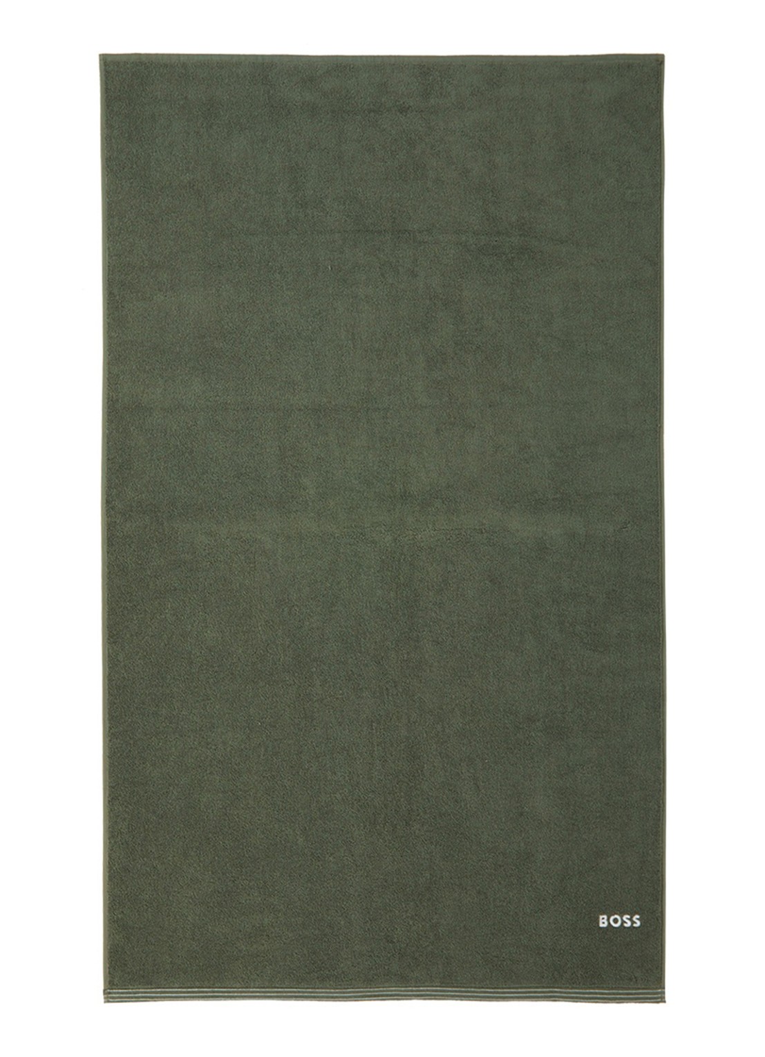 BOSS Edge badlaken - 100 x 150 cm - voorkant 3 mosgroen