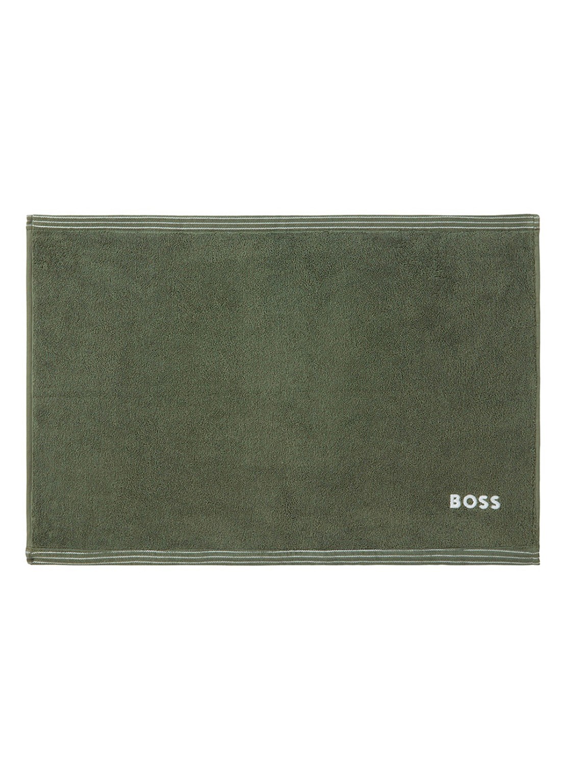 BOSS Edge badmat 50 x 70 cm - voorkant 2 mosgroen