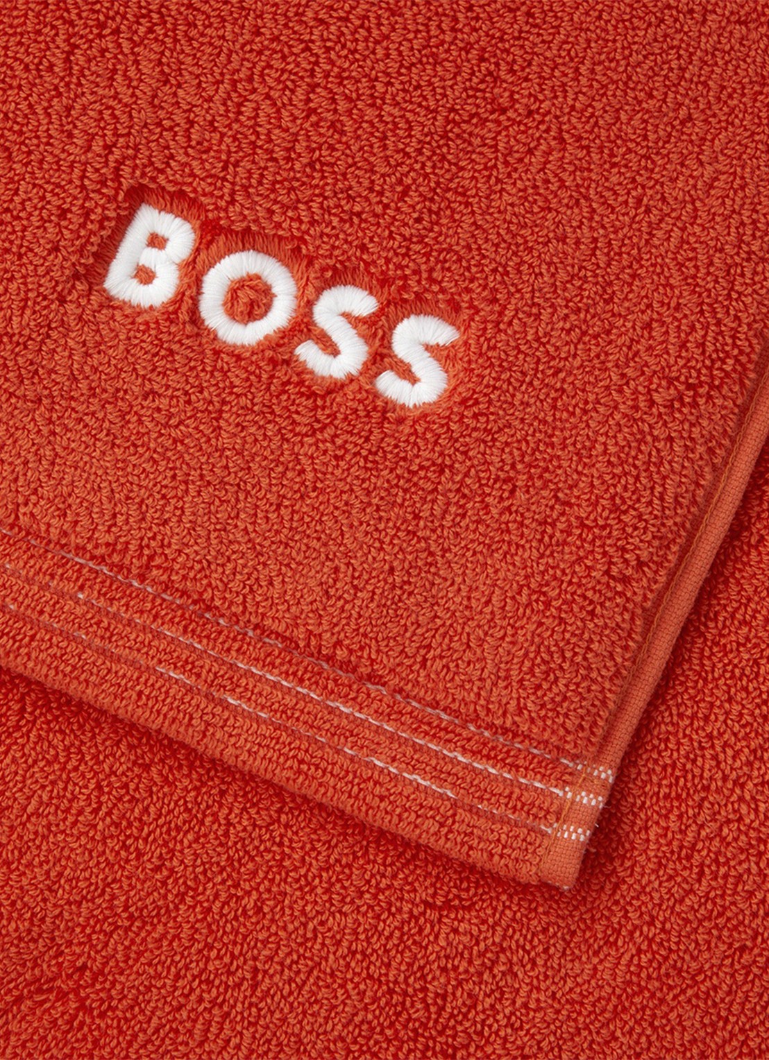 BOSS Edge badmat 50 x 70 cm - detail 2 oranjerood