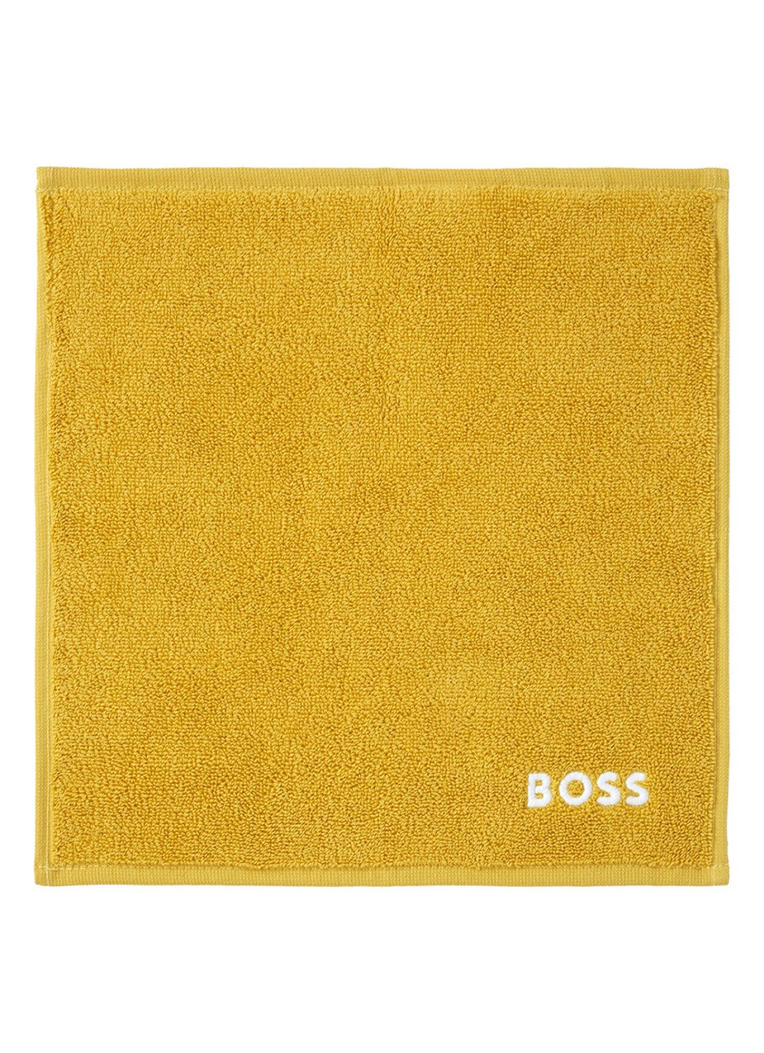 BOSS Edge gastendoek - 30 x 30 cm - voorkant geel