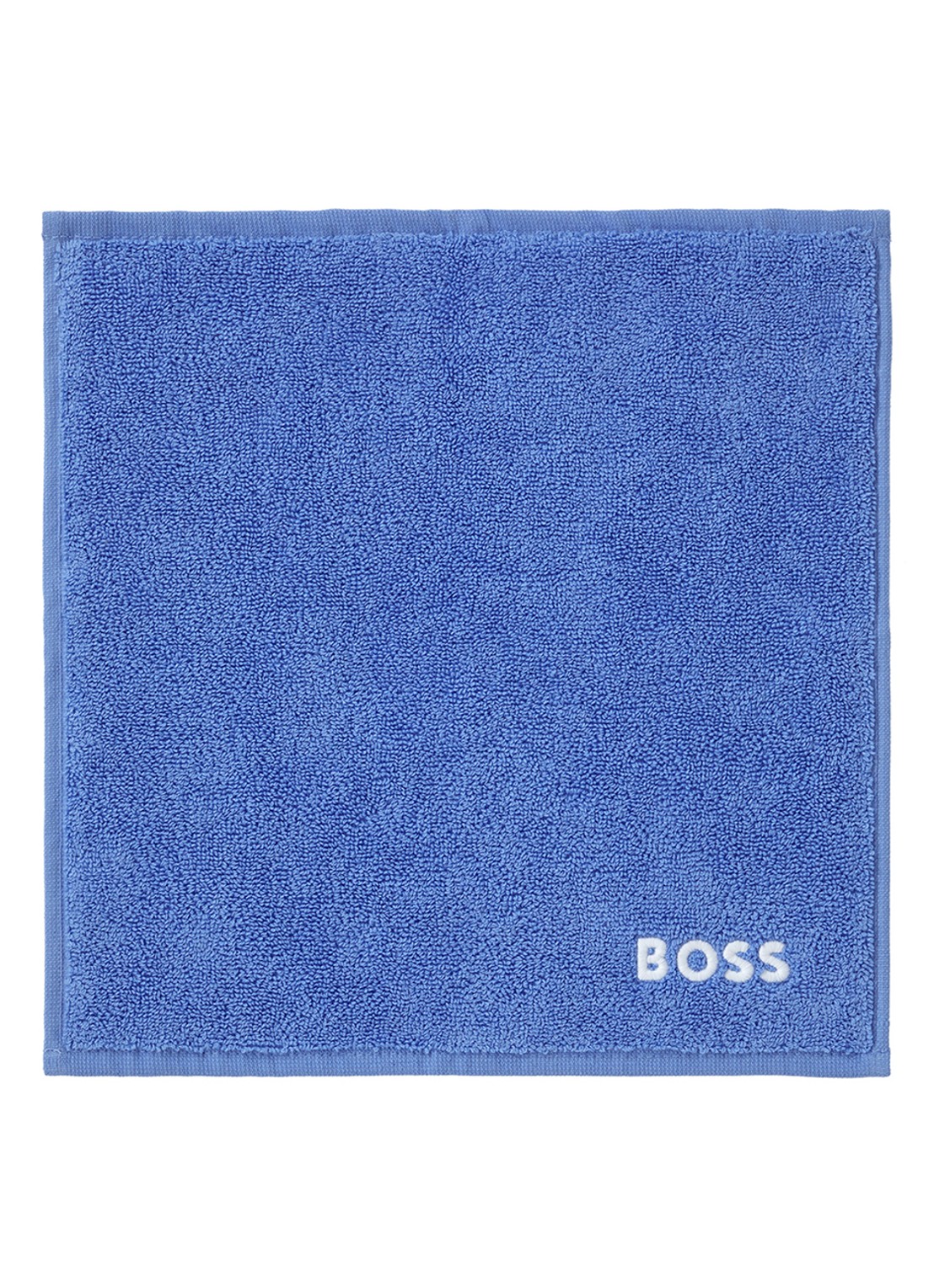 BOSS Edge gastendoek - 30 x 30 cm - voorkant blauw