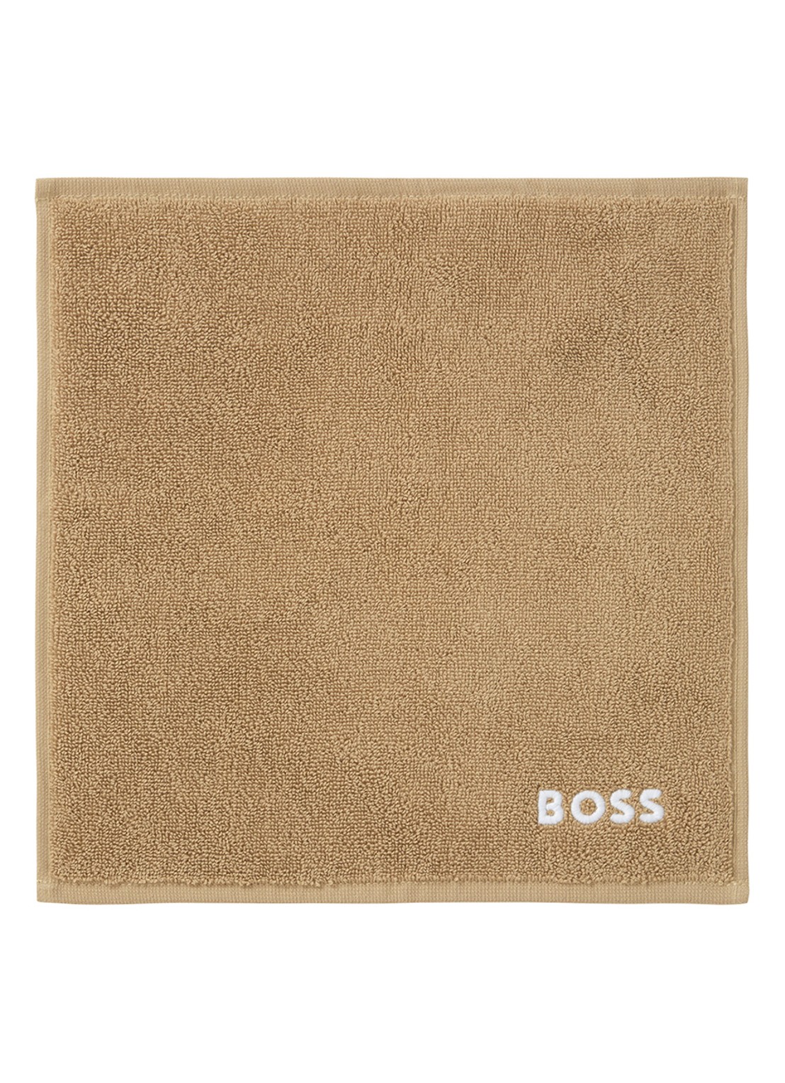 BOSS Edge gastendoek - 30 x 30 cm - voorkant bruin
