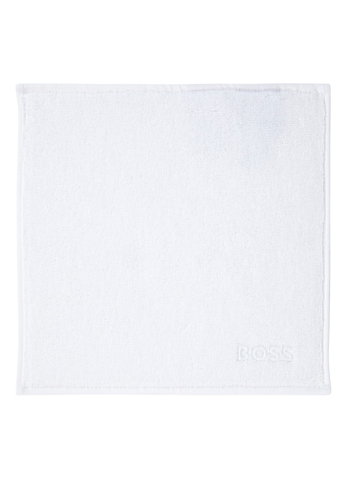 BOSS Edge gastendoek - 30 x 30 cm - voorkant wit