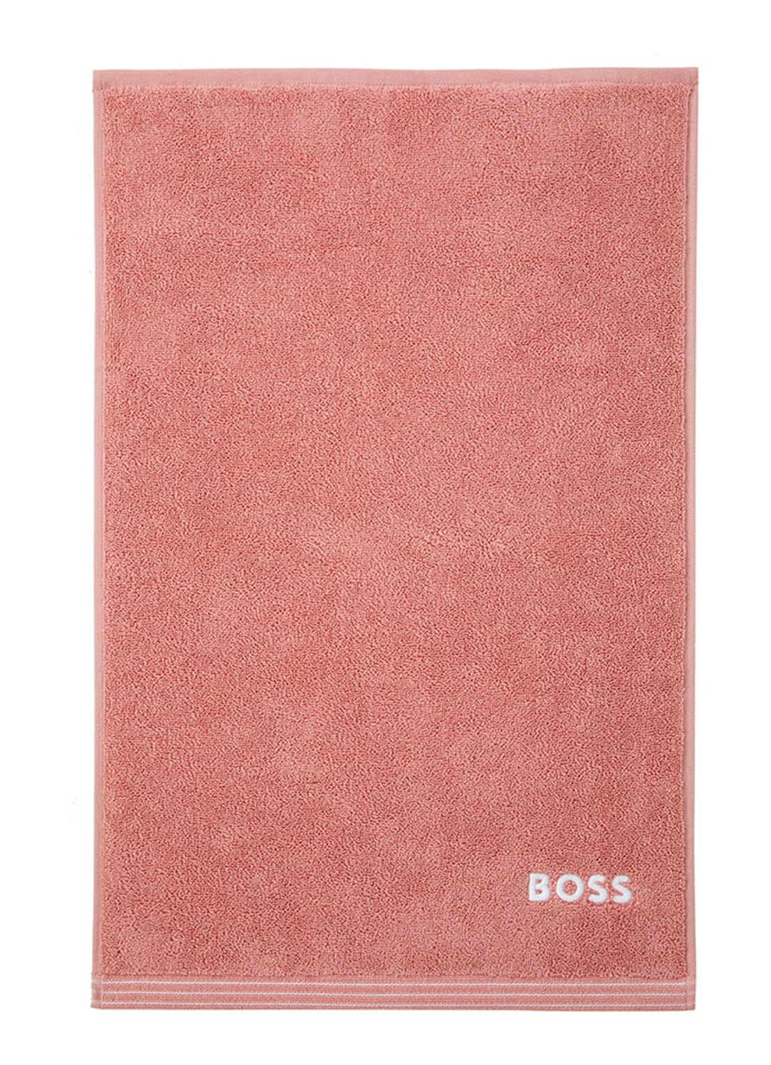 BOSS Edge gastendoek - 40 x 60 cm - voorkant zalmroze