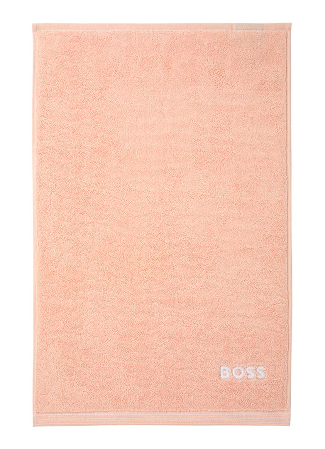 BOSS Edge gastendoek - 40 x 60 cm - voorkant perzikroze