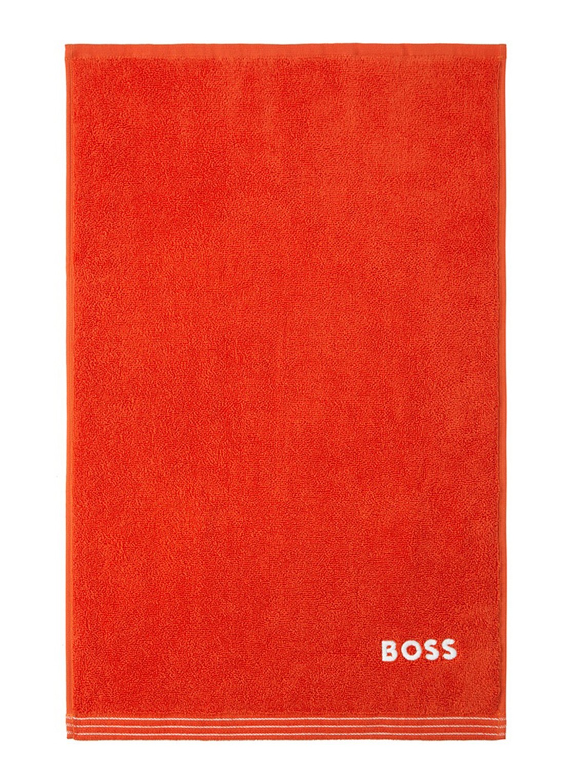BOSS Edge gastendoek - 40 x 60 cm - voorkant 2 oranjerood