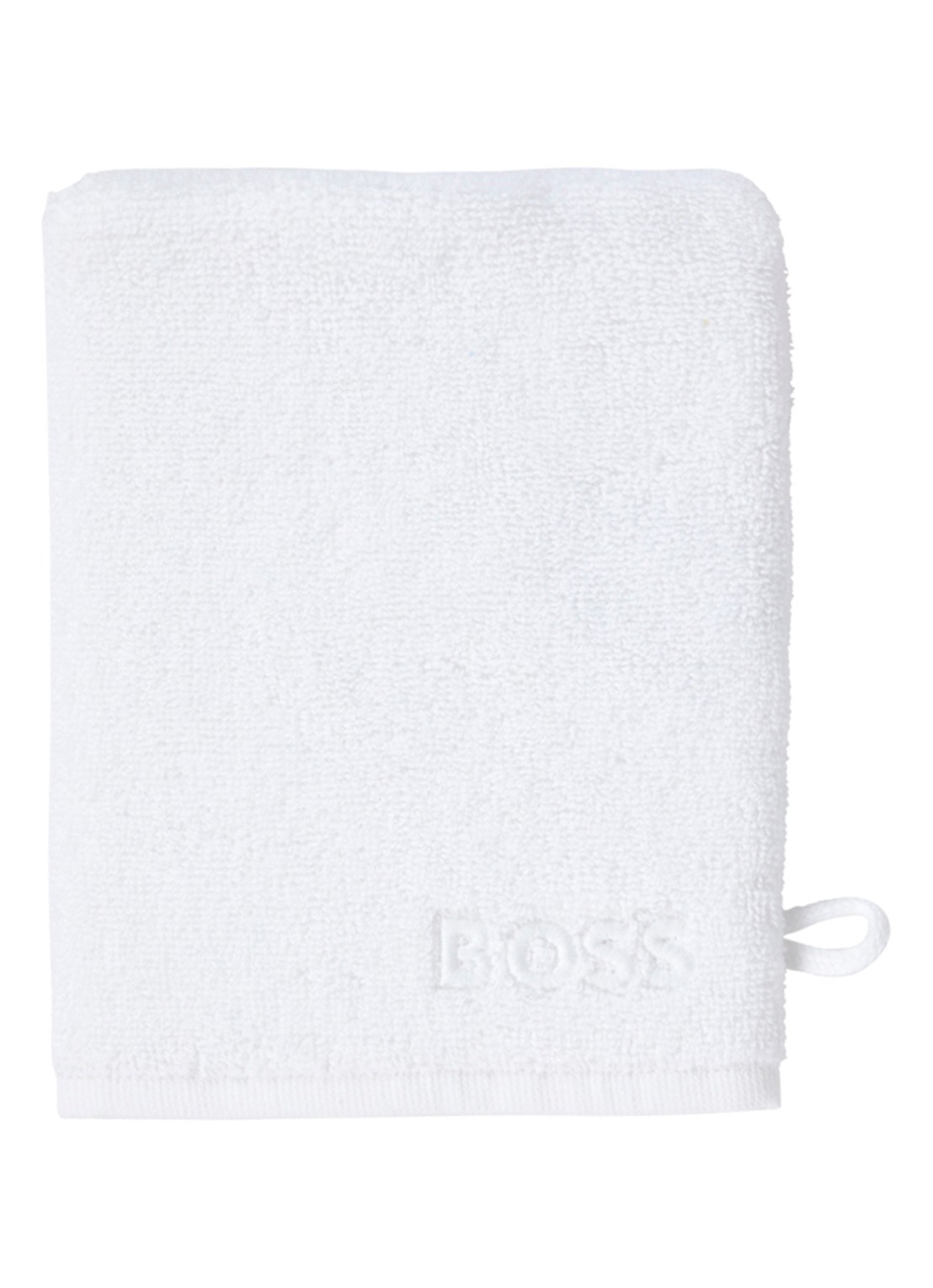 BOSS Edge washand - 15 x 21 cm - voorkant wit