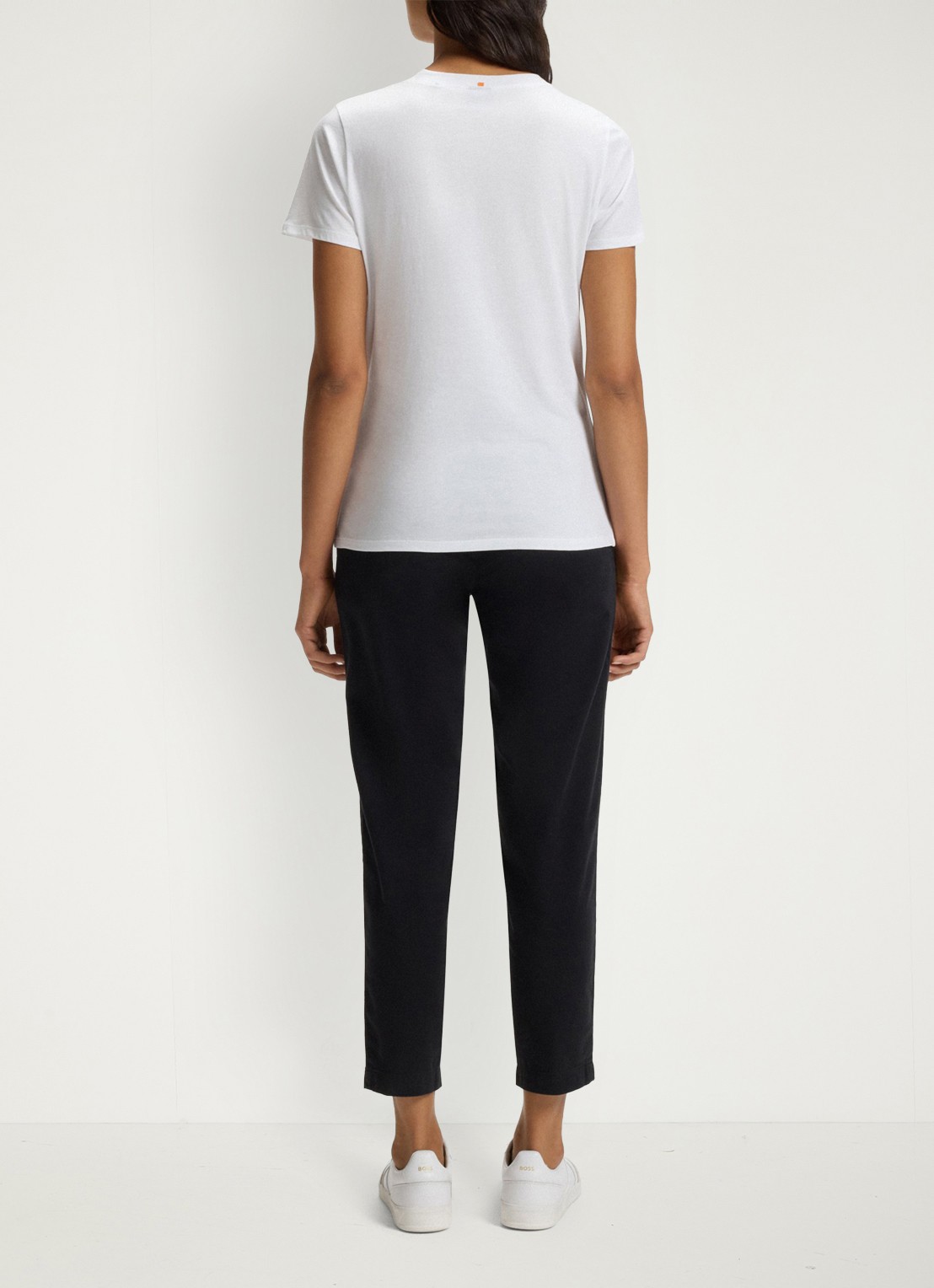 BOSS Elogo T-shirt met logo - achterkant wit