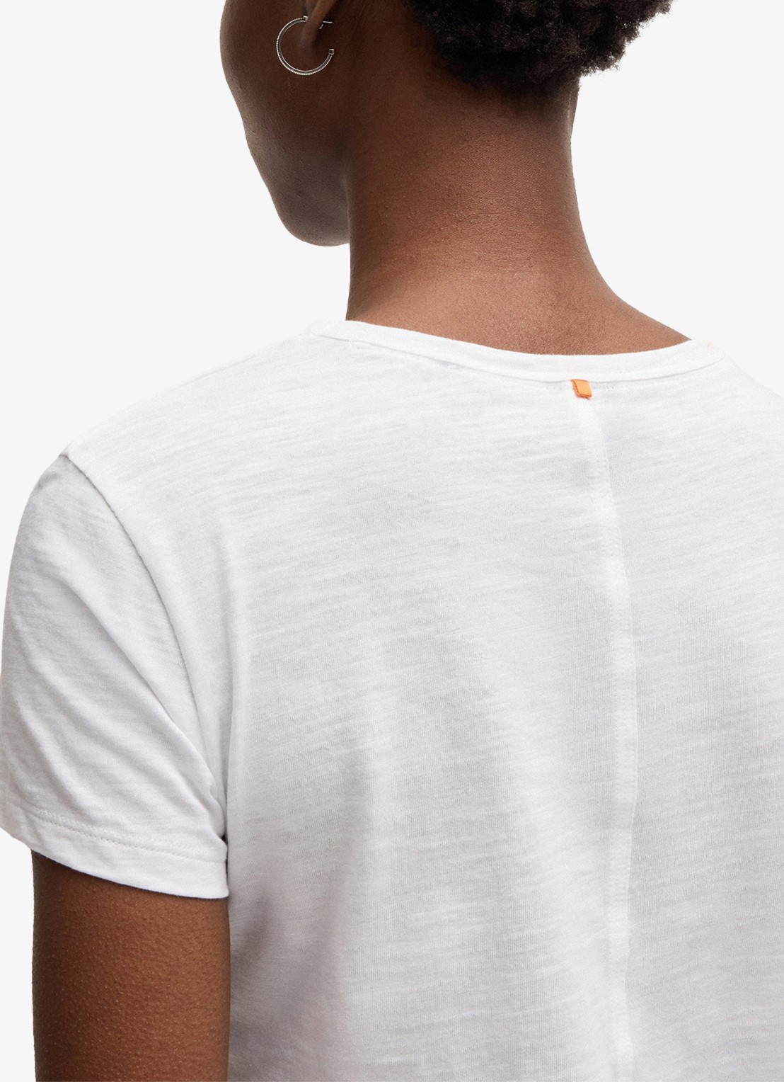 BOSS Esla T-shirt met ronde hals  - detail 3 wit