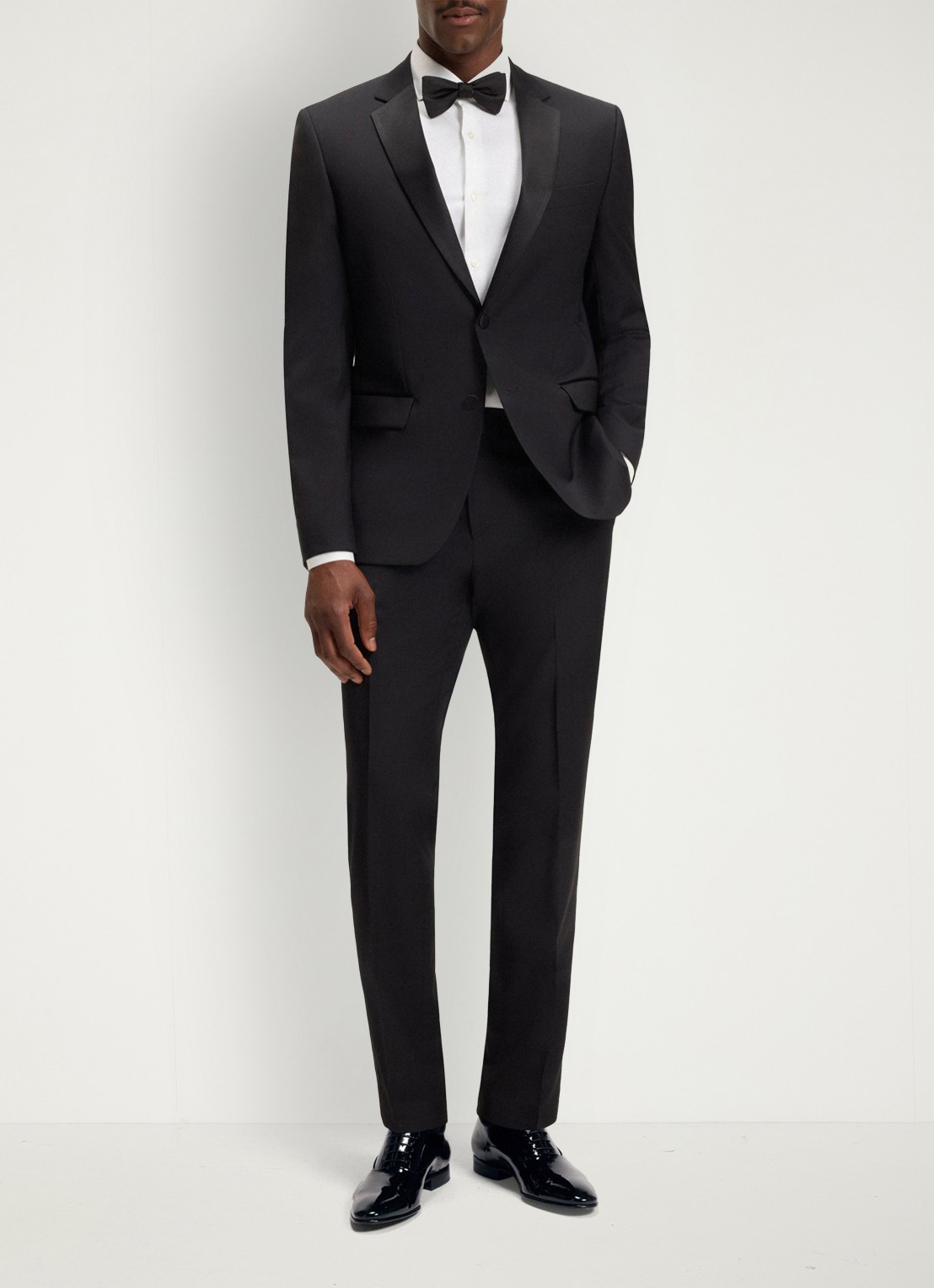 BOSS Evening Oxford veterschoen van lakleer - voorkant 5 zwart