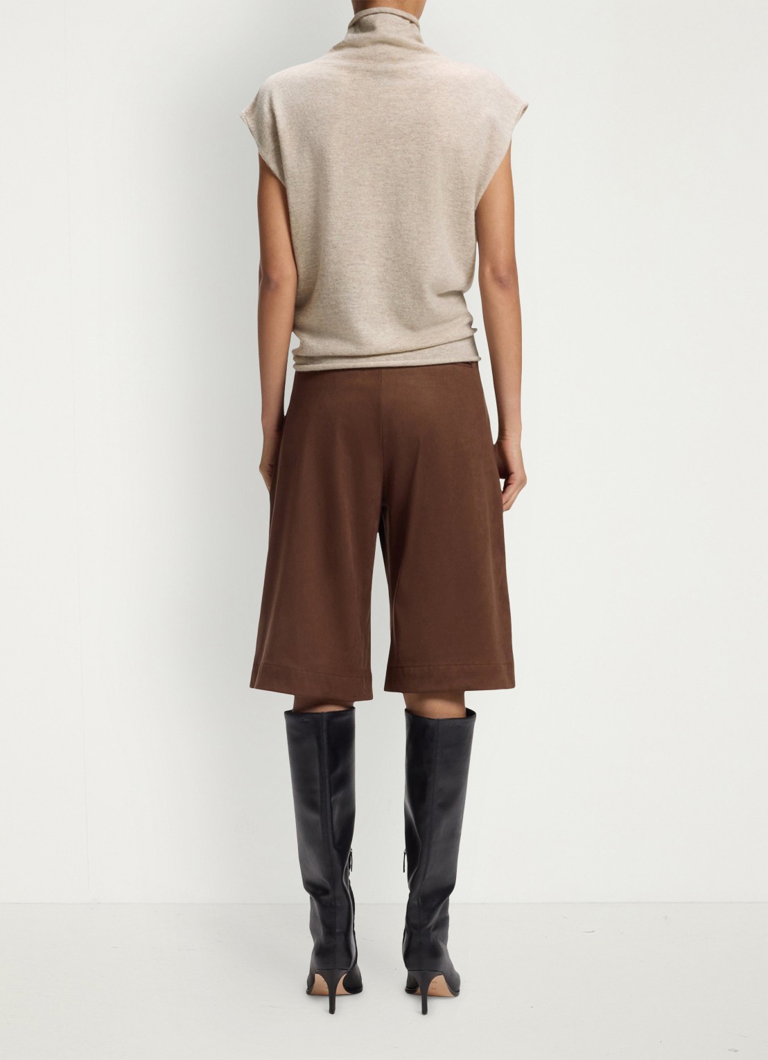 BOSS Fijngebreide spencer met gemêleerd dessin - achterkant dark beige-256 / beige