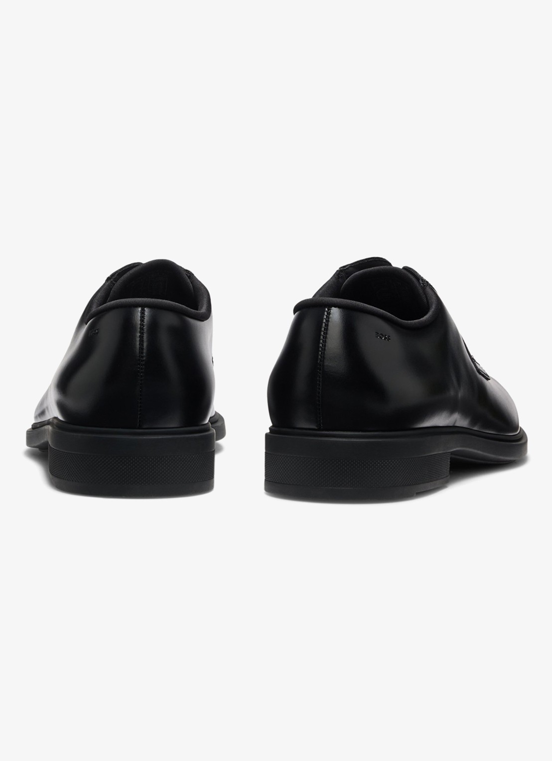 BOSS First Class veterschoen van leer - achterkant zwart