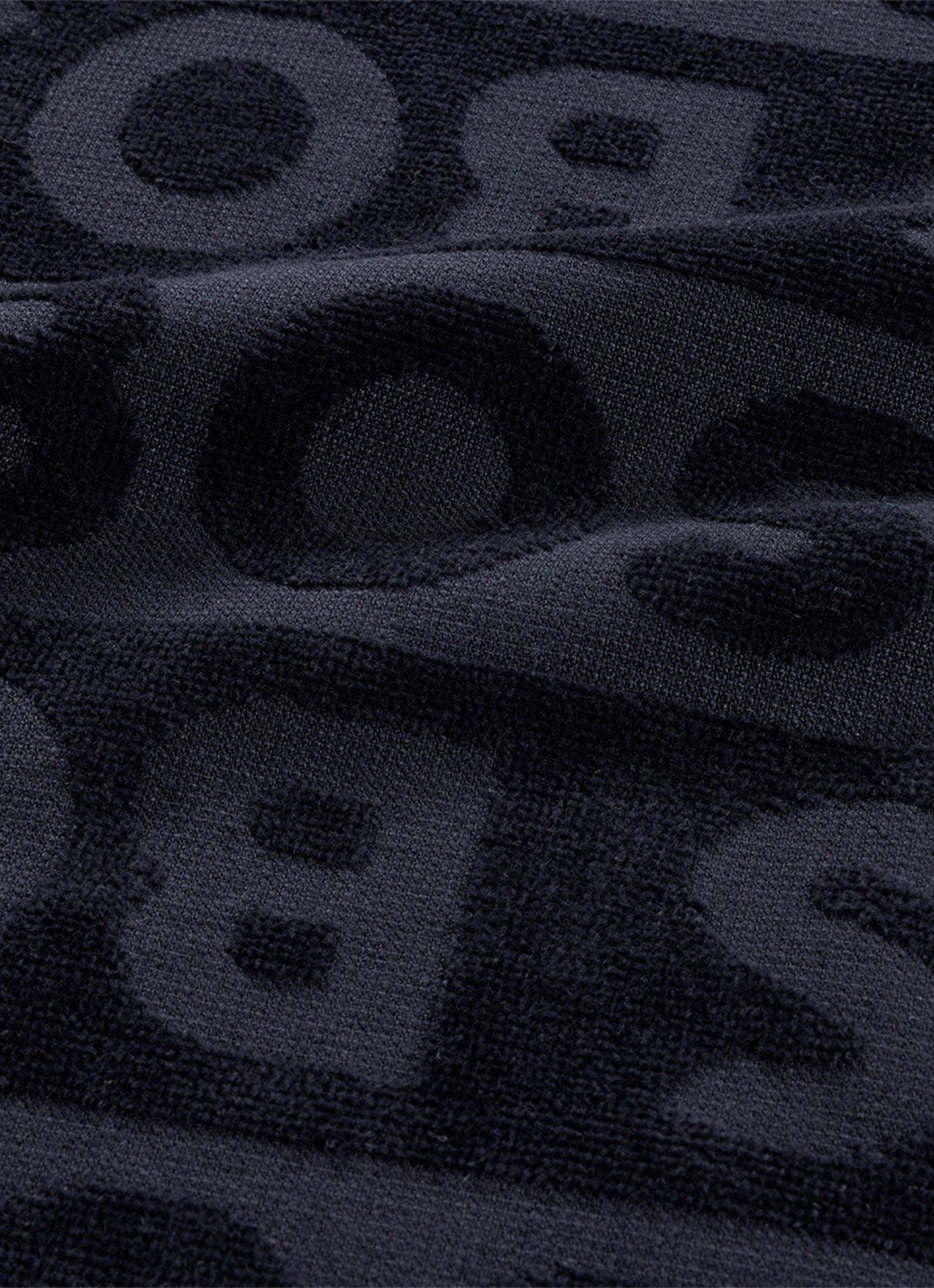 BOSS Font strandlaken 90 x 150 cm - achterkant zwart