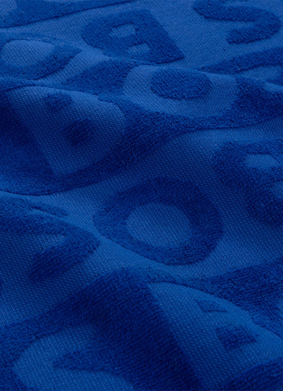 BOSS Font strandlaken 90 x 150 cm - achterkant 2 blauw
