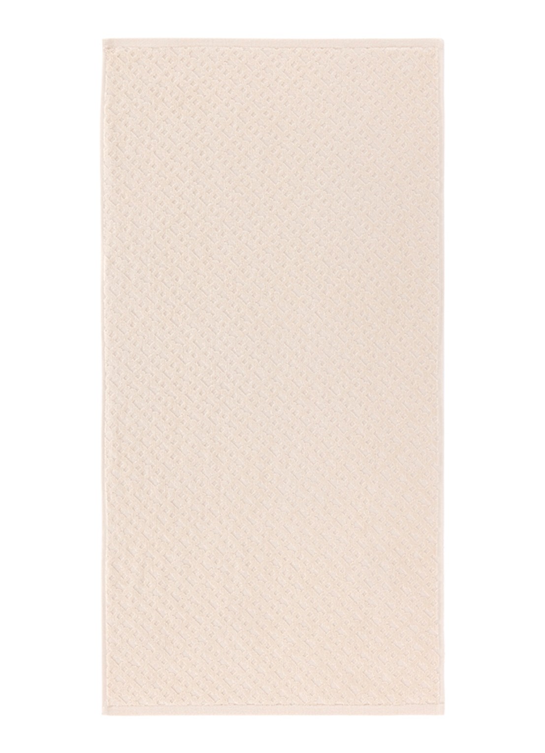 BOSS Frontrow badhanddoek - 50 x 100 cm - voorkant creme