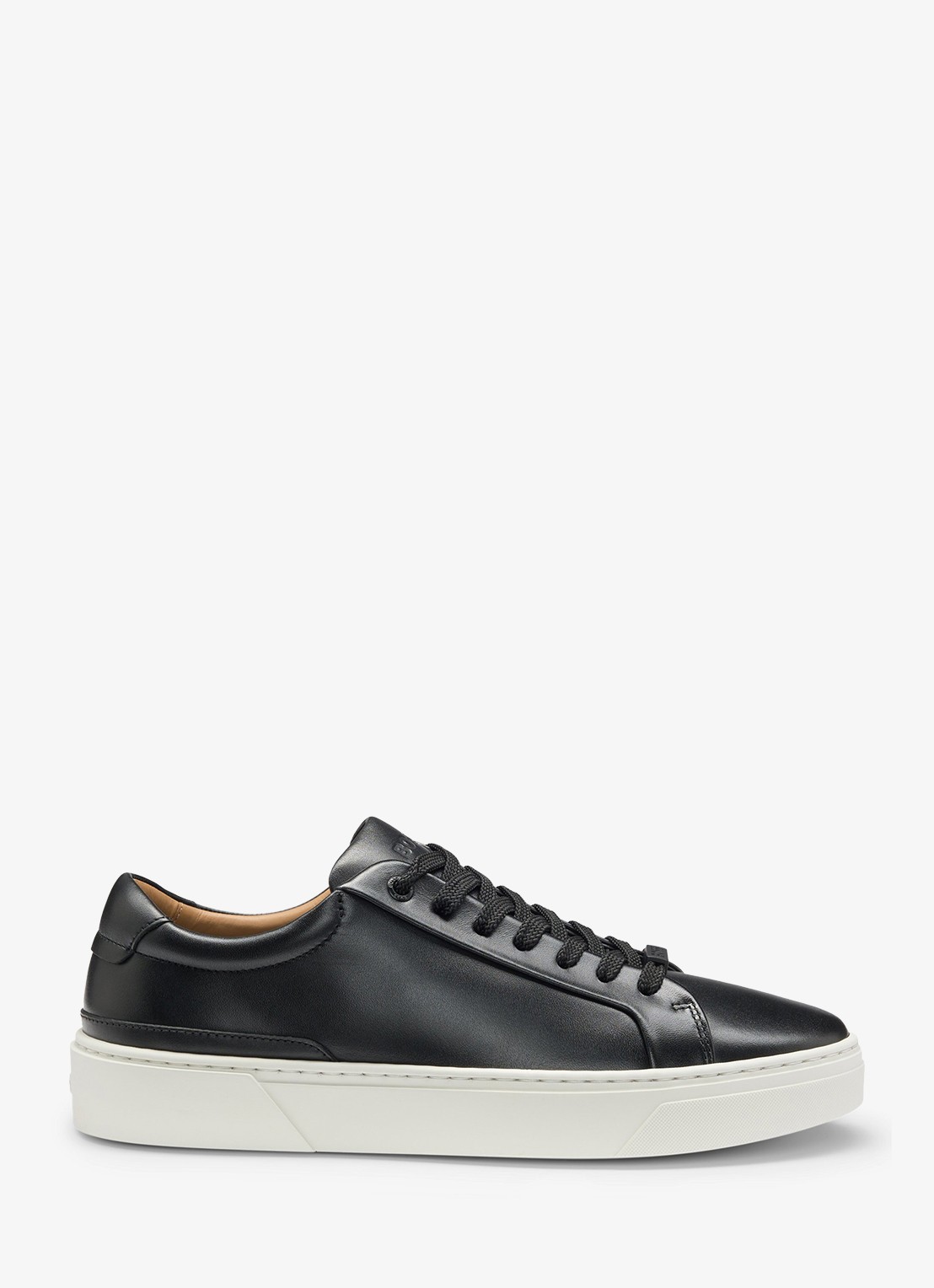 BOSS Gary sneaker van leer  - voorkant 2 zwart