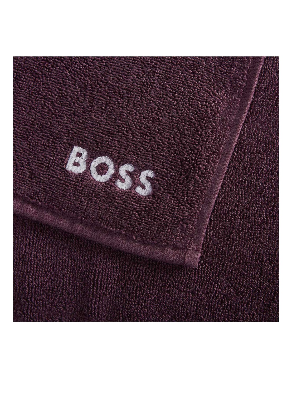 BOSS Gastendoek - 600 gr/m2 - 30 x 30 cm - detail bordeauxrood