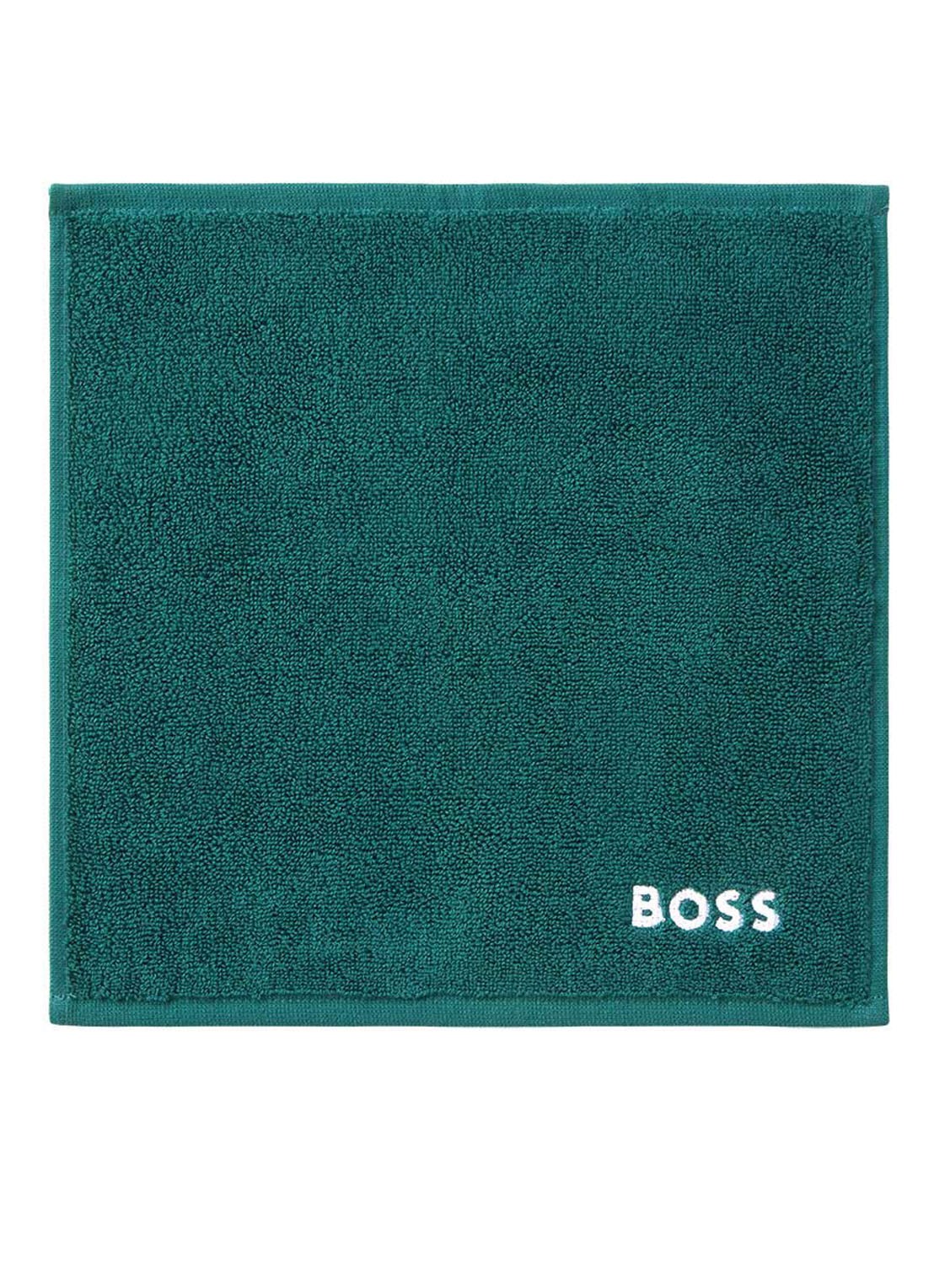 BOSS Gastendoek - 600 gr/m2 - 30 x 30 cm - voorkant donkergroen