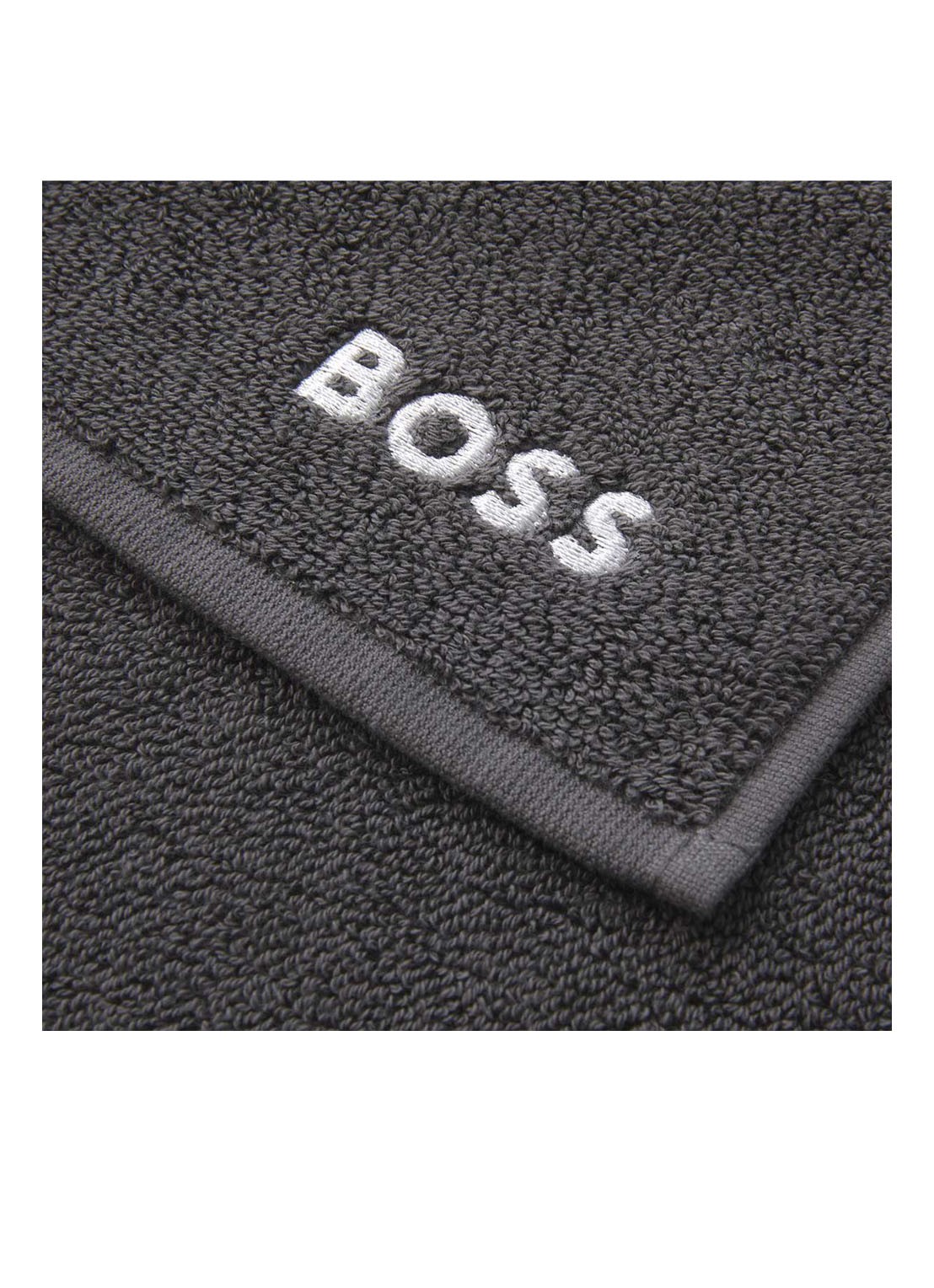 BOSS Gastendoek - 600 gr/m2 - 30 x 30 cm - detail donkergrijs