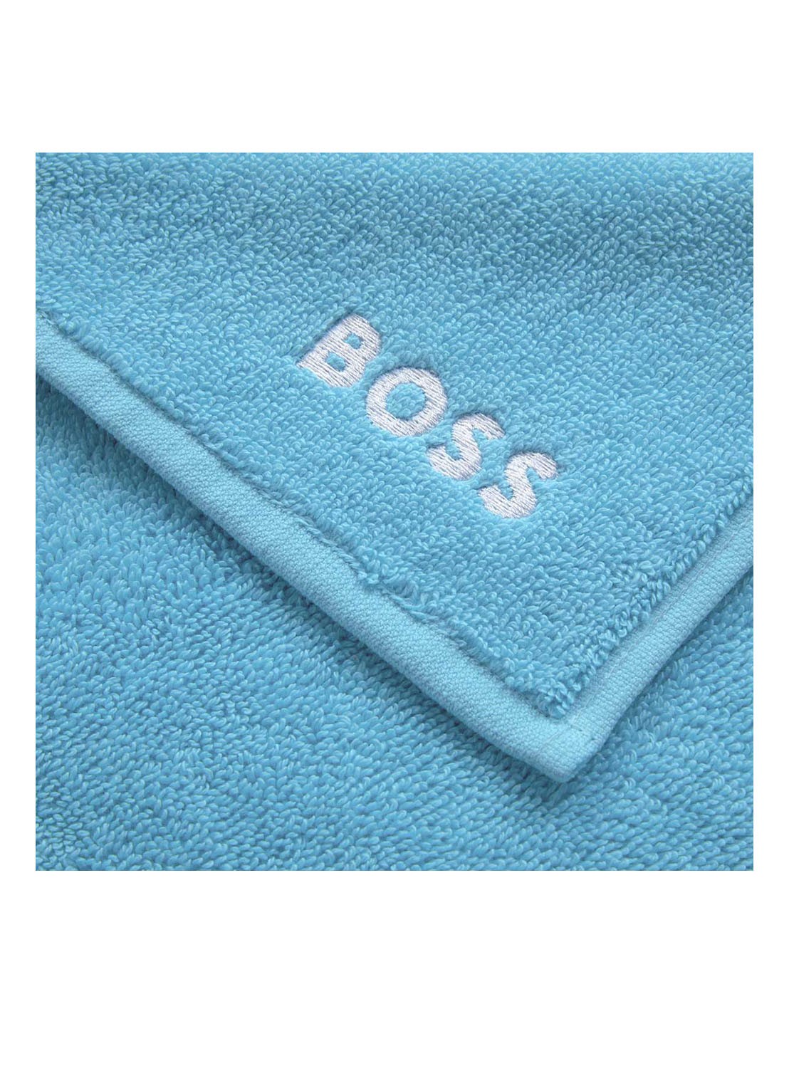 BOSS Gastendoek - 600 gr/m2 - 30 x 30 cm - detail 2 aquablauw