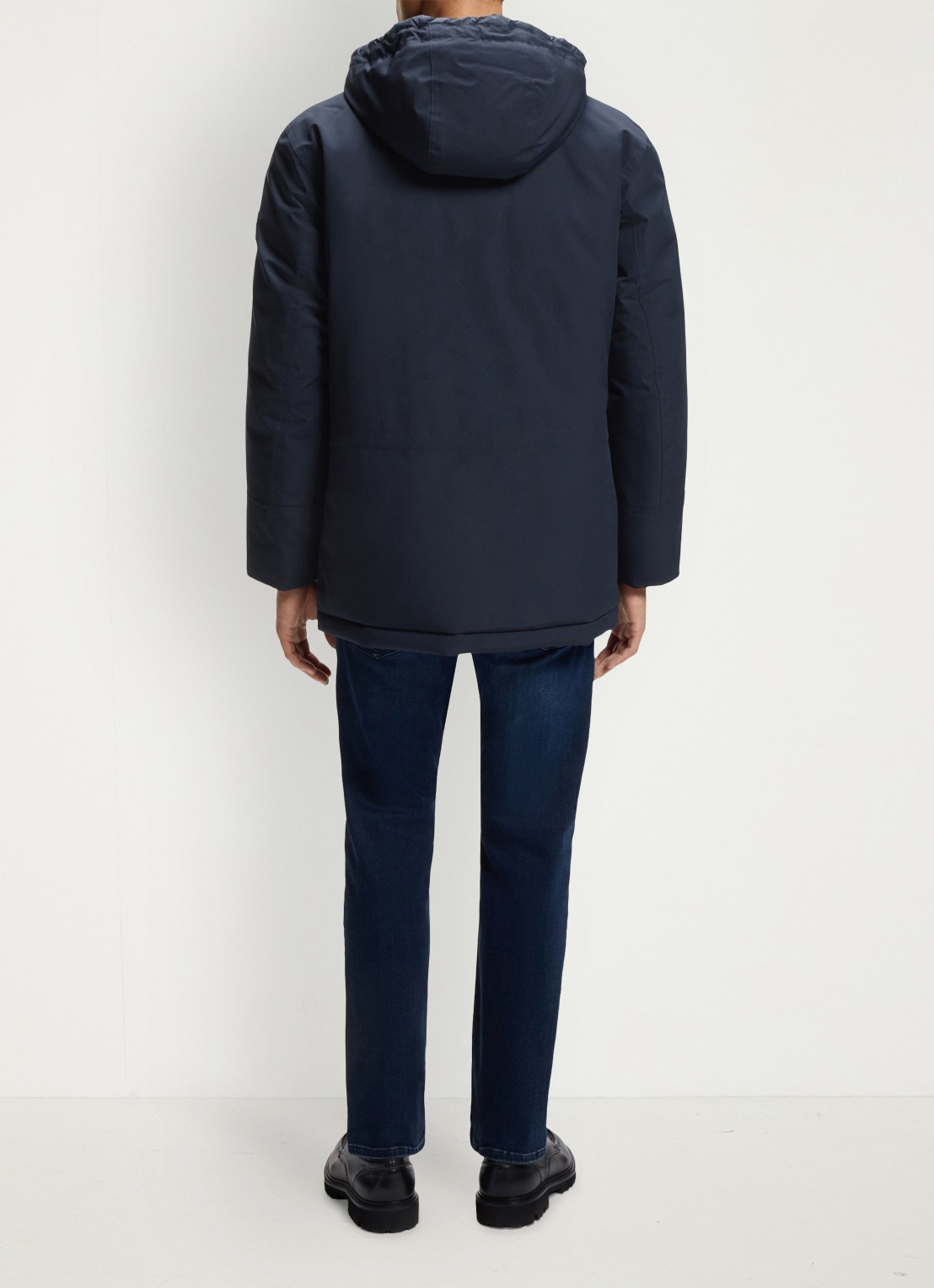 BOSS Gewatteerde parka met steekzakken - achterkant 3 blauw
