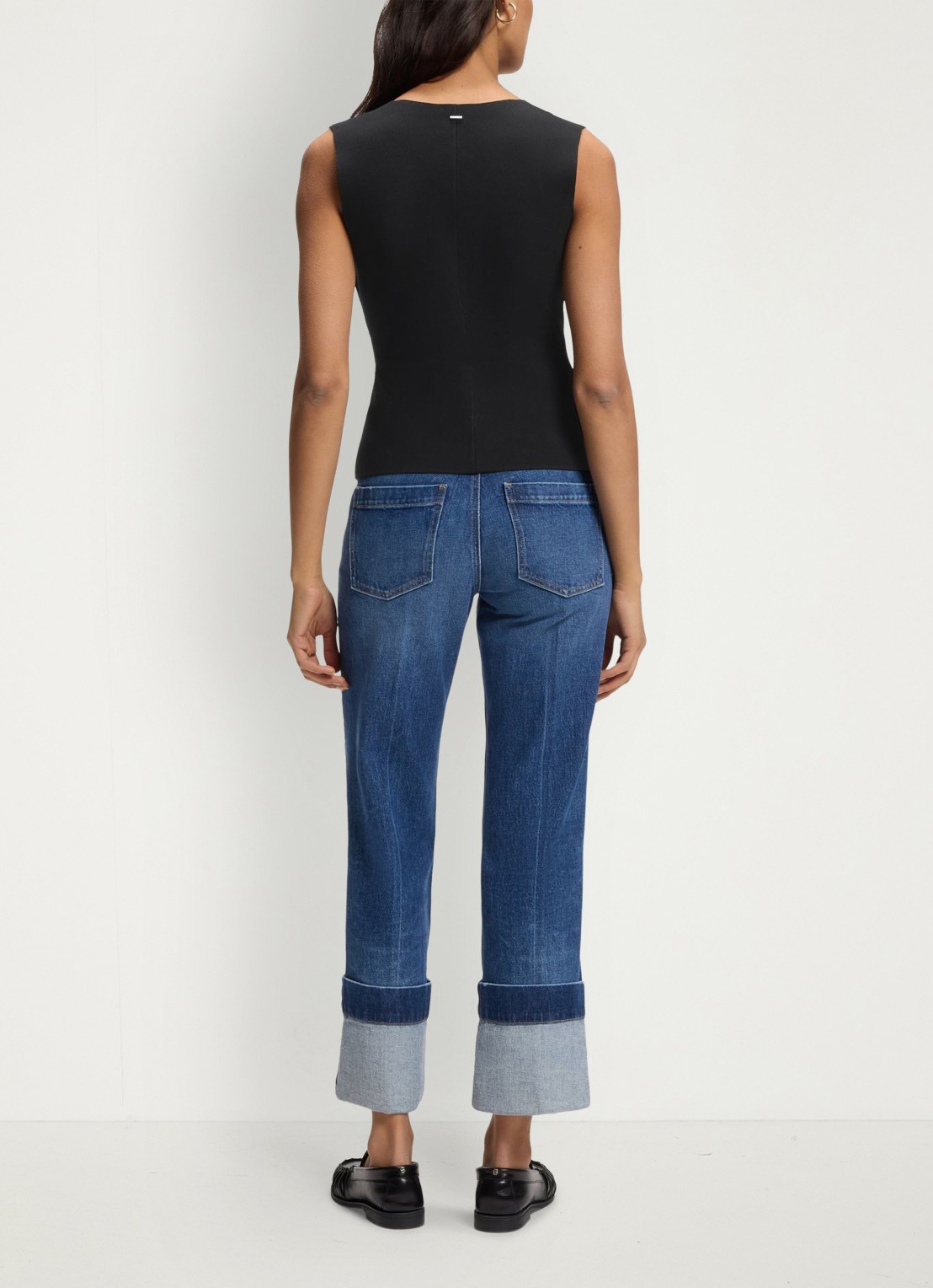BOSS Gilet met V-hals - achterkant 5 zwart