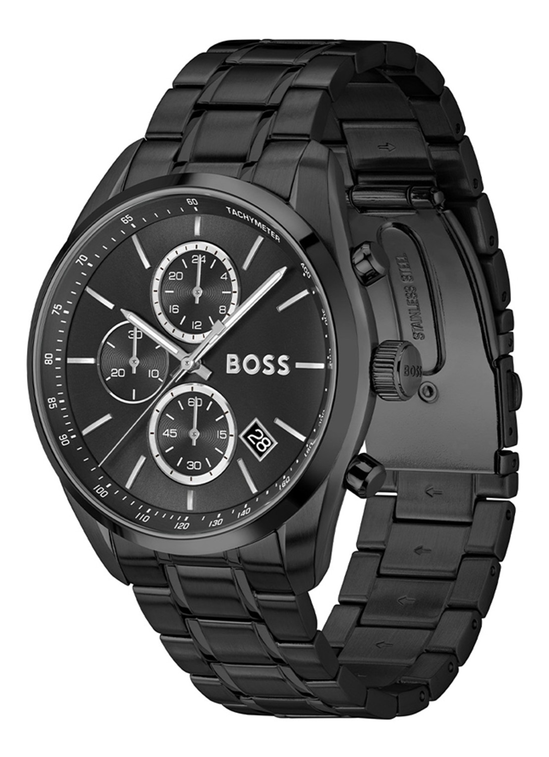 BOSS Grand Prix 44 horloge HB1514298  - detail 2 zwart