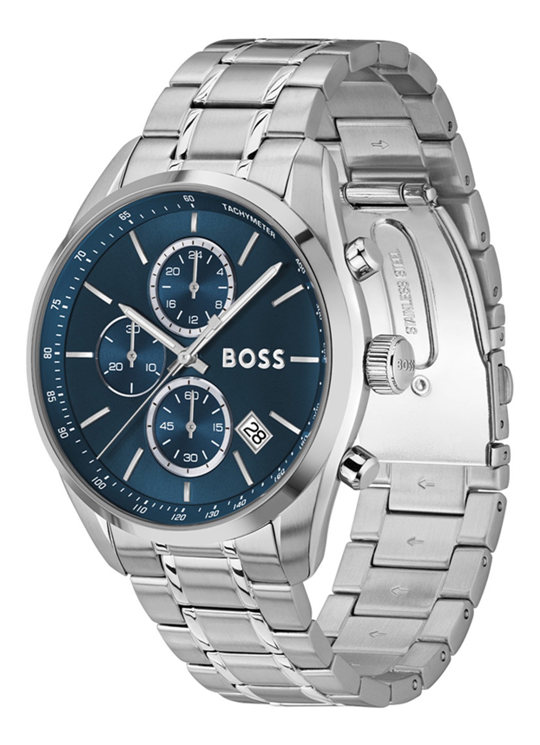 BOSS Grand Prix horloge HB1514226  - detail 3 zilver