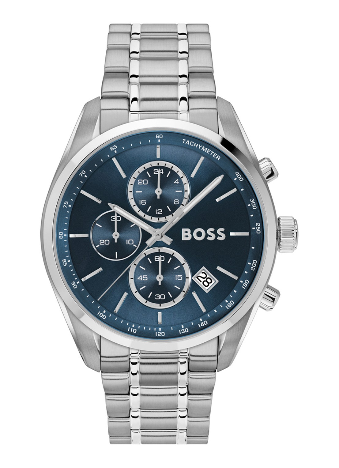 BOSS Grand Prix horloge HB1514226  - voorkant zilver