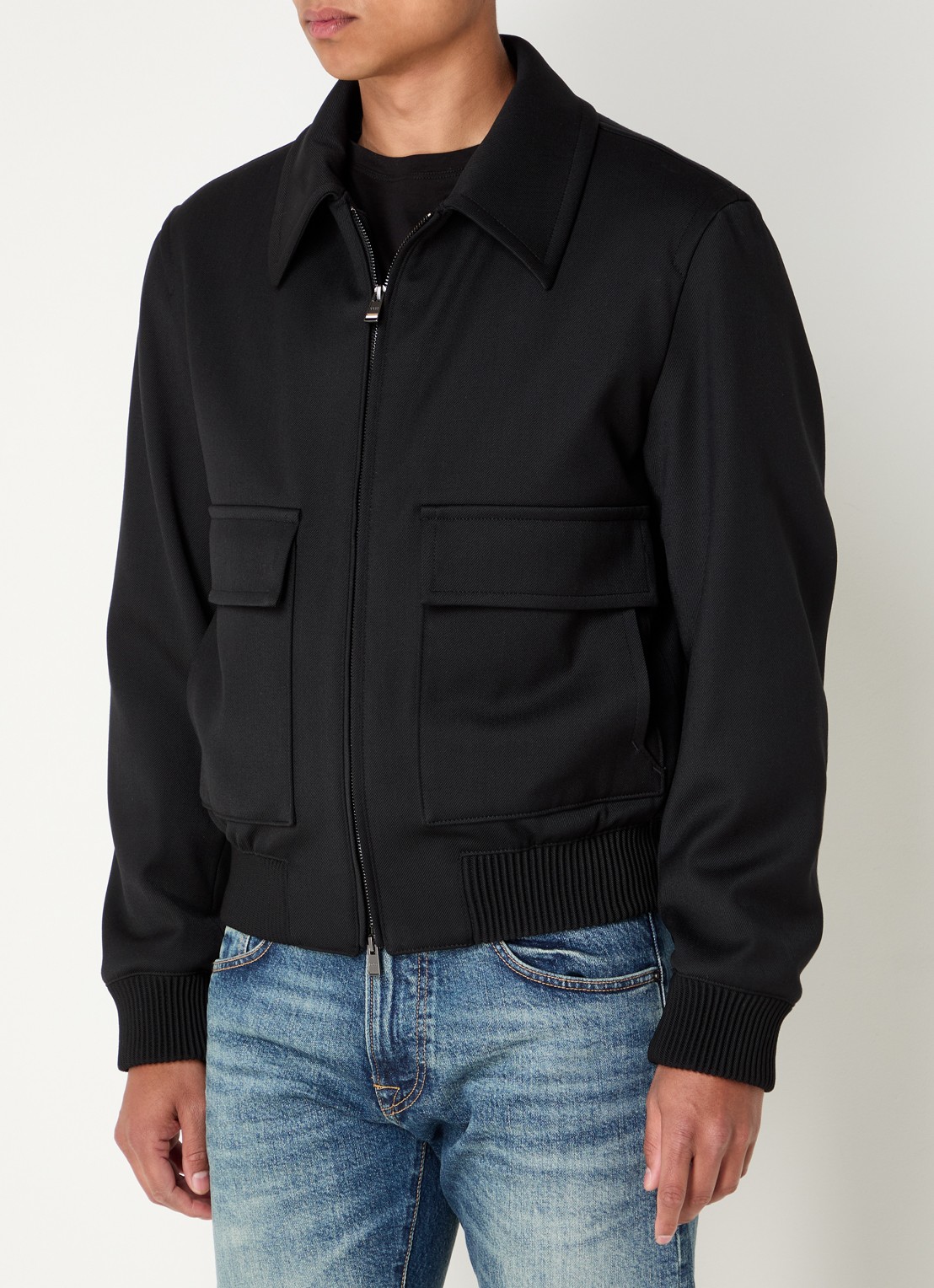 BOSS H-Charly-253 jack met klepzakken - detail 4 zwart