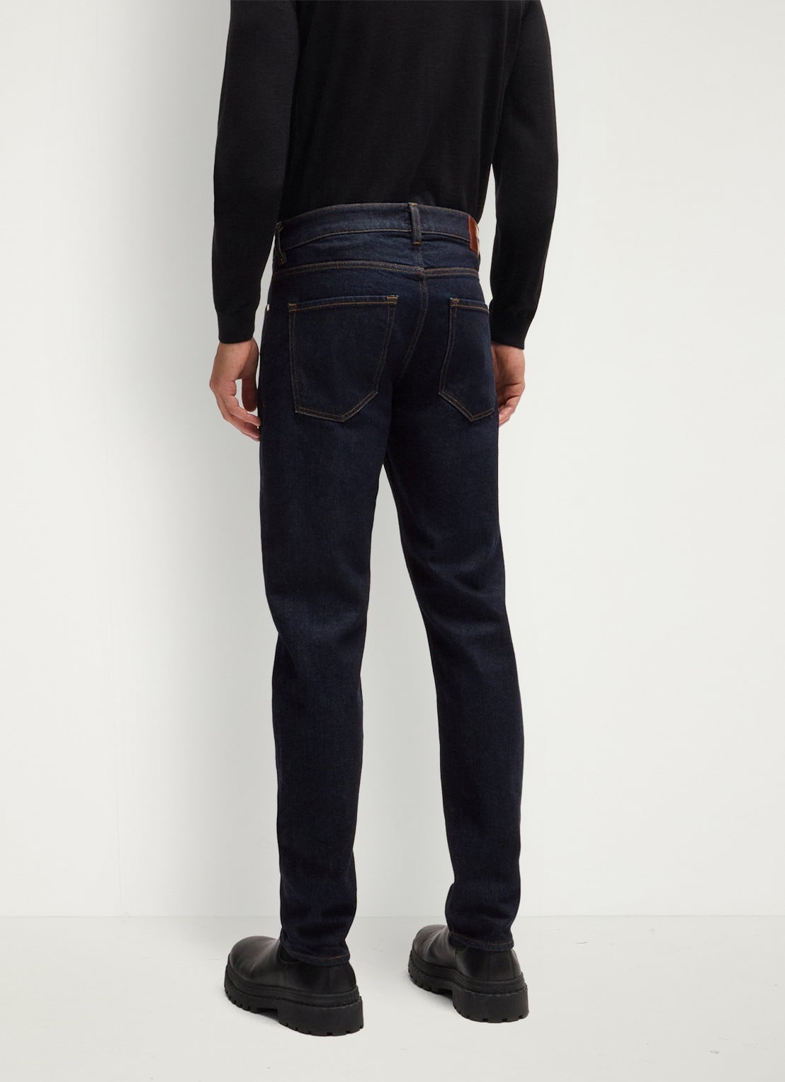 BOSS H-Delaware slim fit jeans met donkere wassing - detail 4 indigo