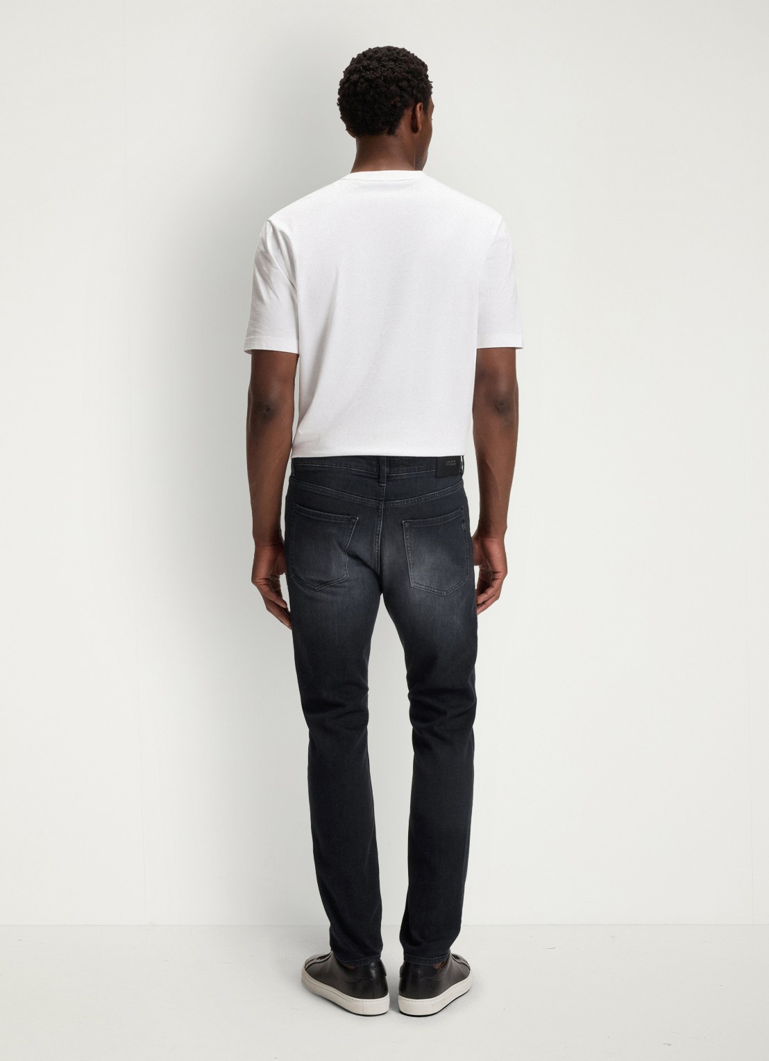 BOSS H-Delaware slim fit jeans met gekleurde wassing - detail 2 antraciet