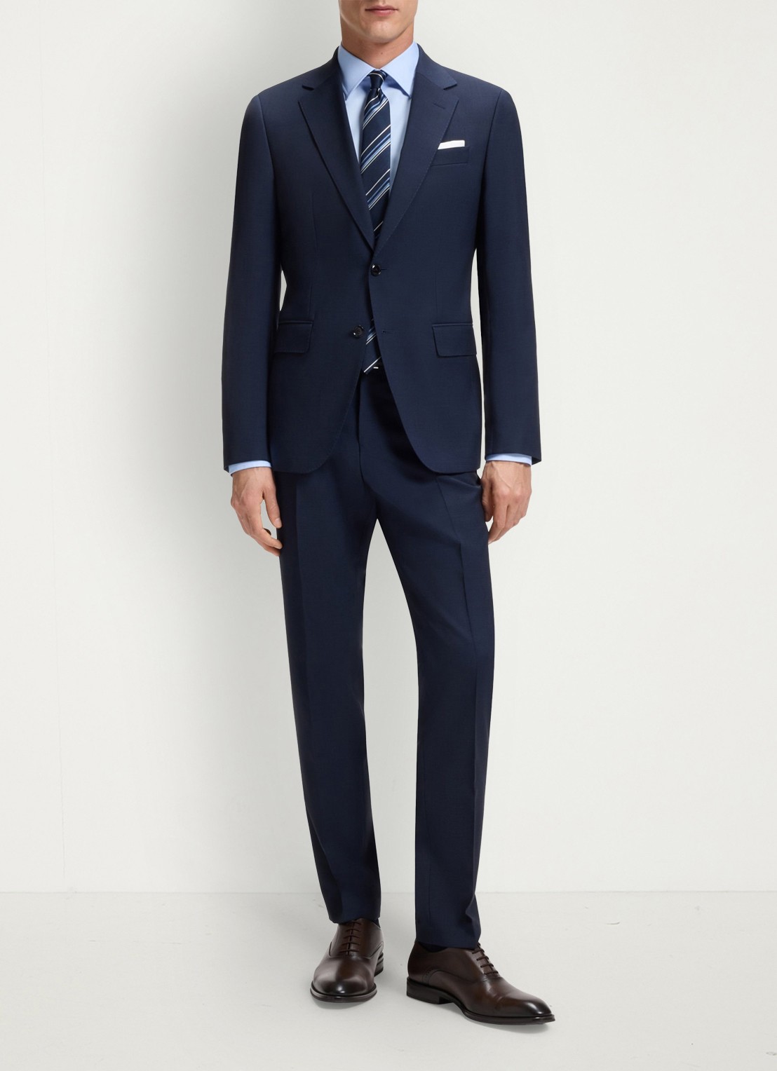 BOSS H-Hank-Kent slim fit overhemd - voorkant 6 lichtblauw