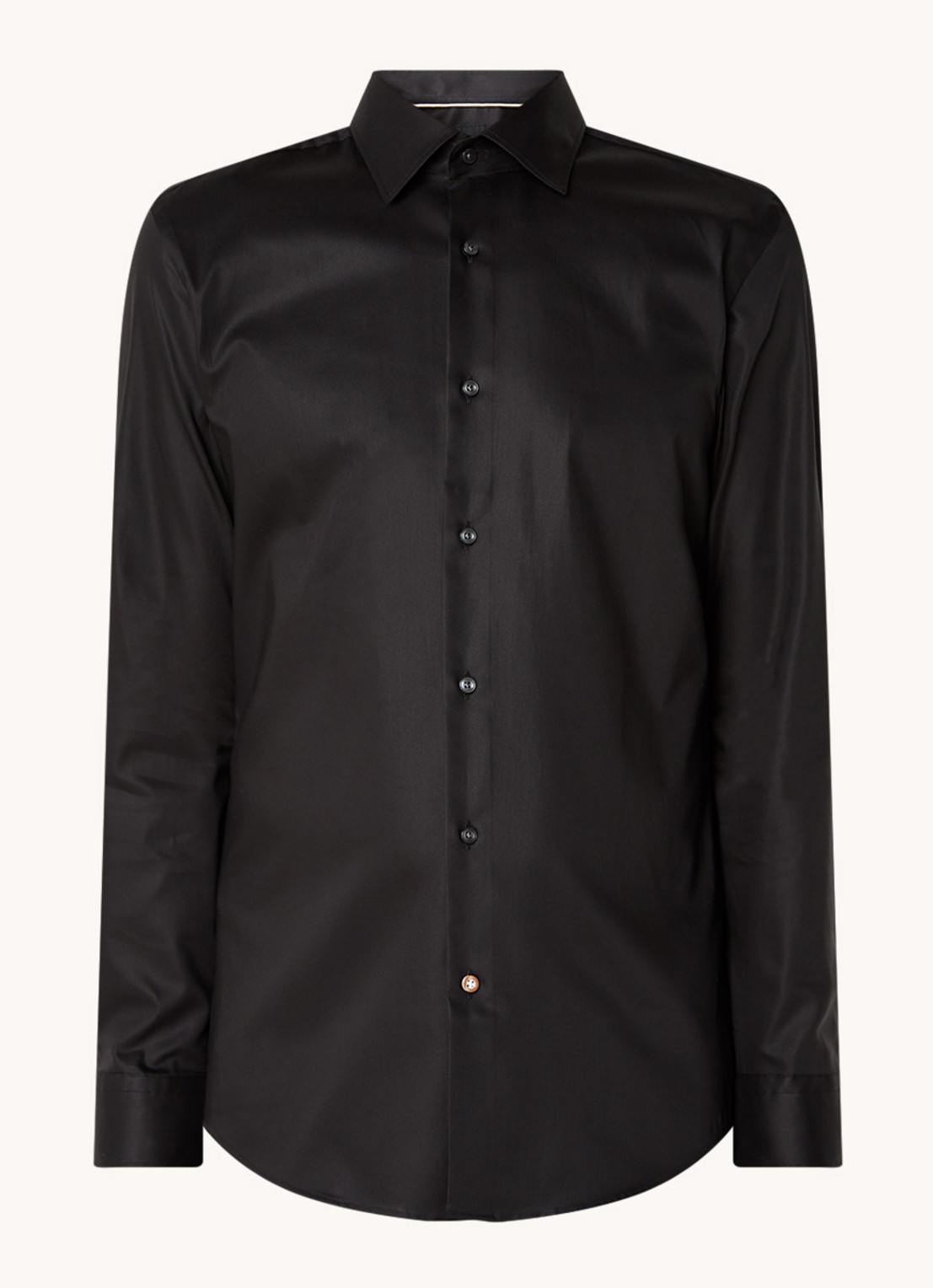BOSS H-Hank-Kent slim fit overhemd - voorkant 4 zwart