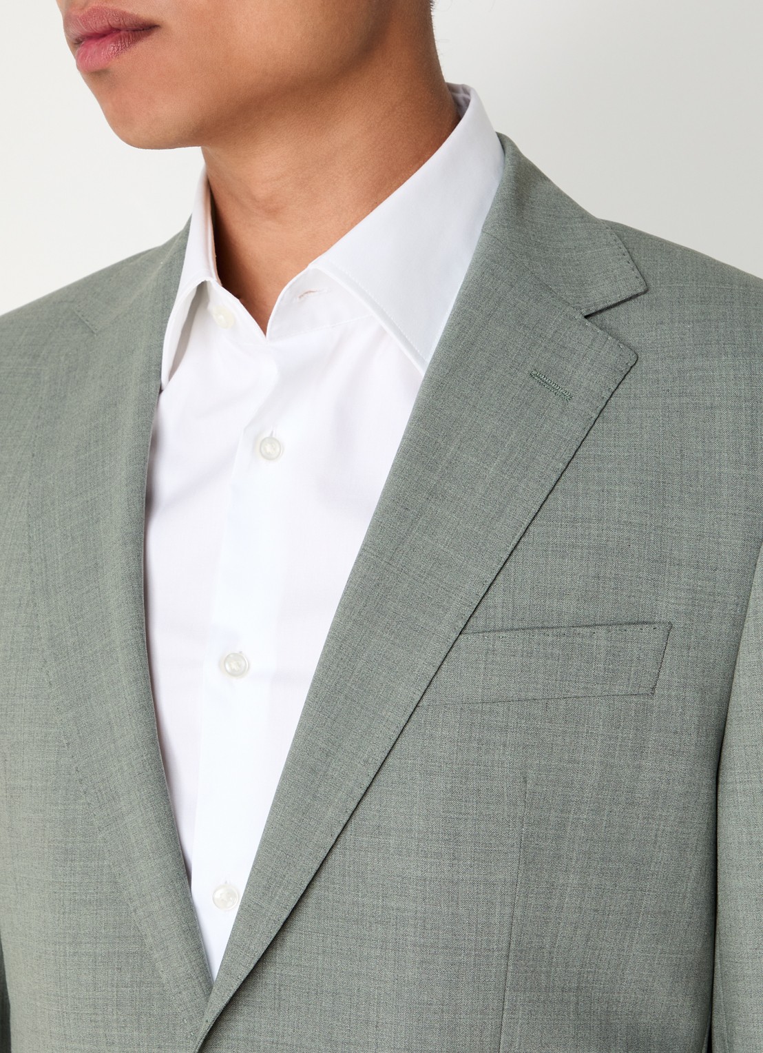 BOSS H-Jeckson regular fit 2-delig pak in scheerwolblend - detail 9 olijfgroen