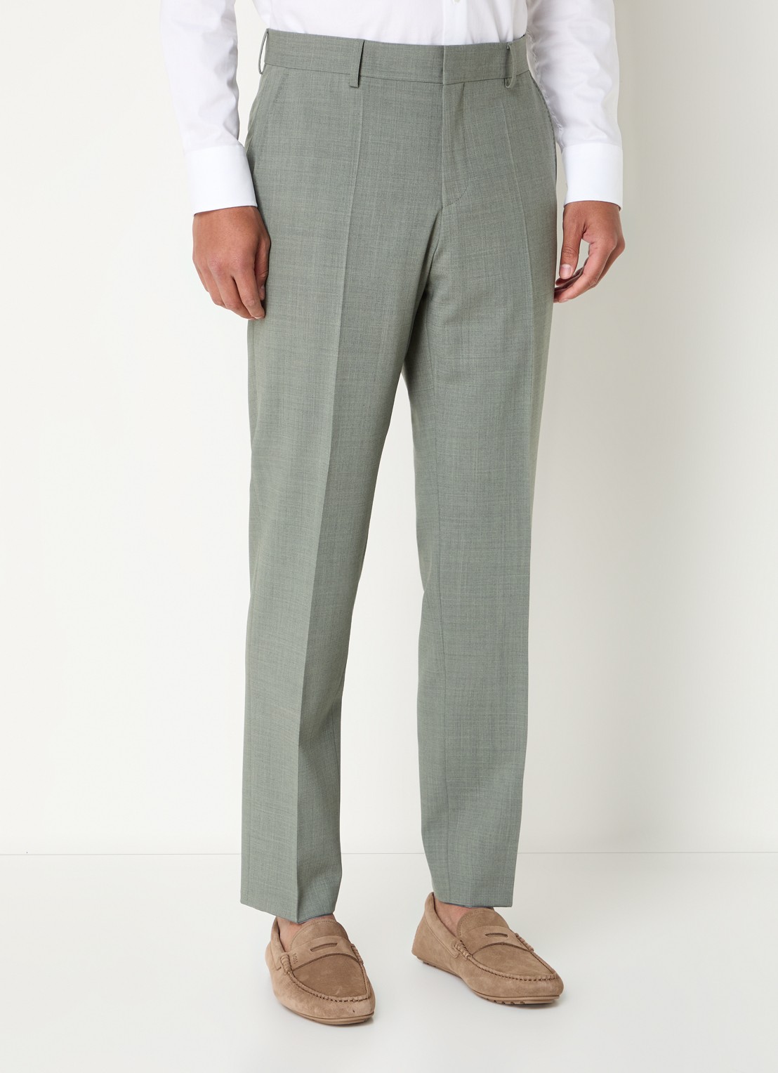 BOSS H-Jeckson regular fit 2-delig pak in scheerwolblend - voorkant 4 olijfgroen