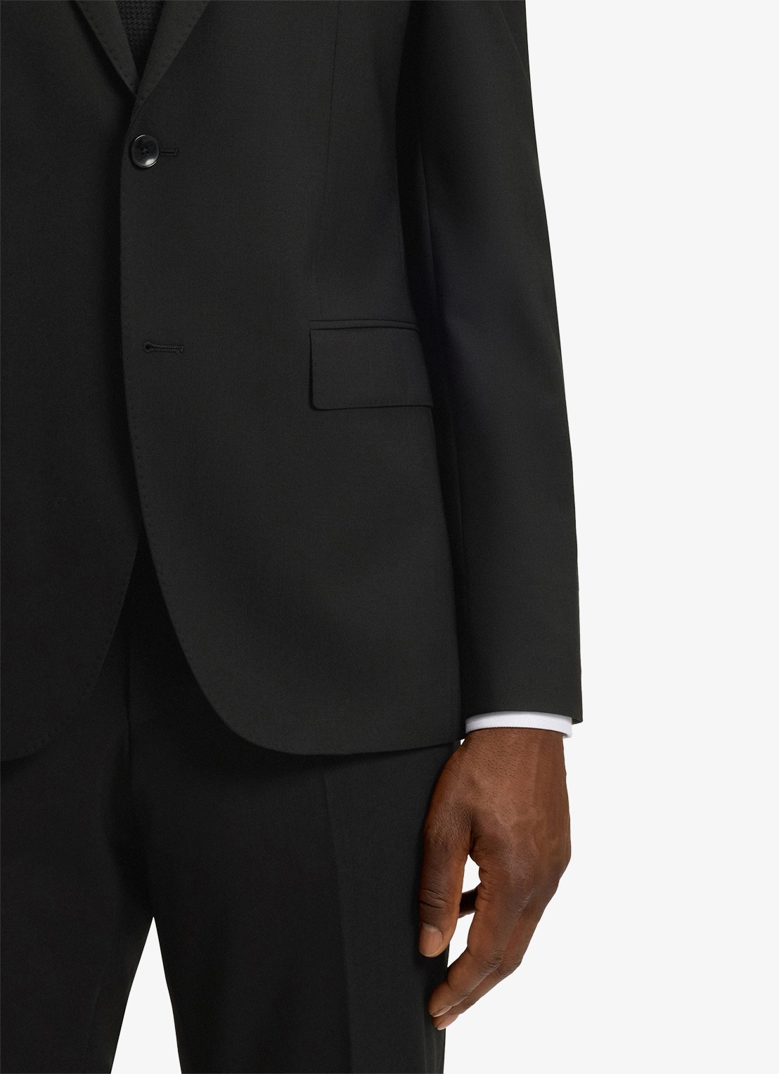 BOSS H-Jeckson regular fit 2-delig pak in scheerwolblend - detail 3 zwart