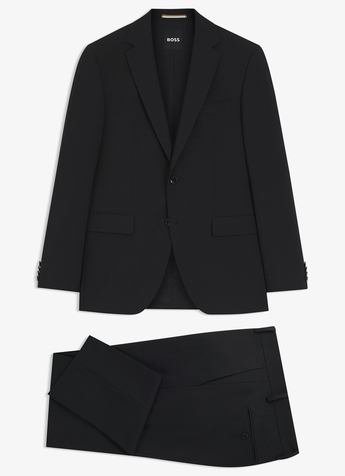 BOSS H-Jeckson regular fit 2-delig pak in scheerwolblend - voorkant 7 zwart