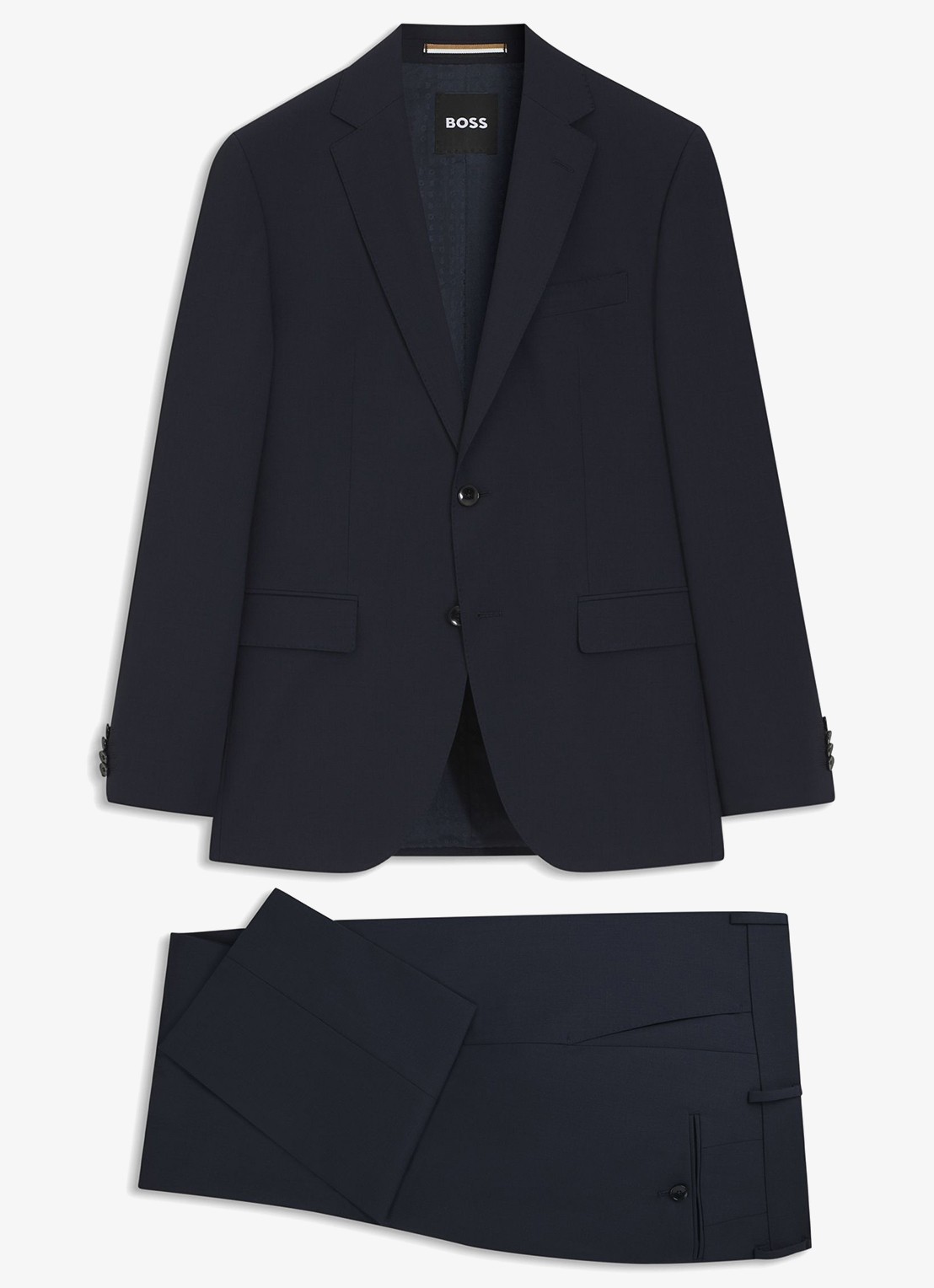BOSS H-Jeckson regular fit 2-delig pak in scheerwolblend - voorkant 7 donkerblauw