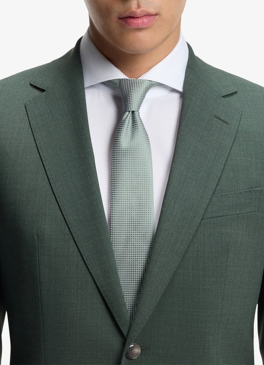 BOSS H-Jeckson regular fit 2-delig pak in scheerwolblend - detail 5 groen