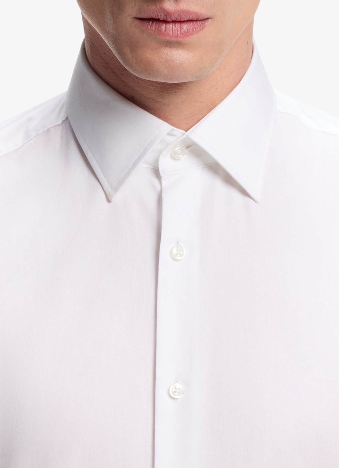 BOSS H-Joe-Kent regular fit strijkvrij overhemd - detail 3 wit