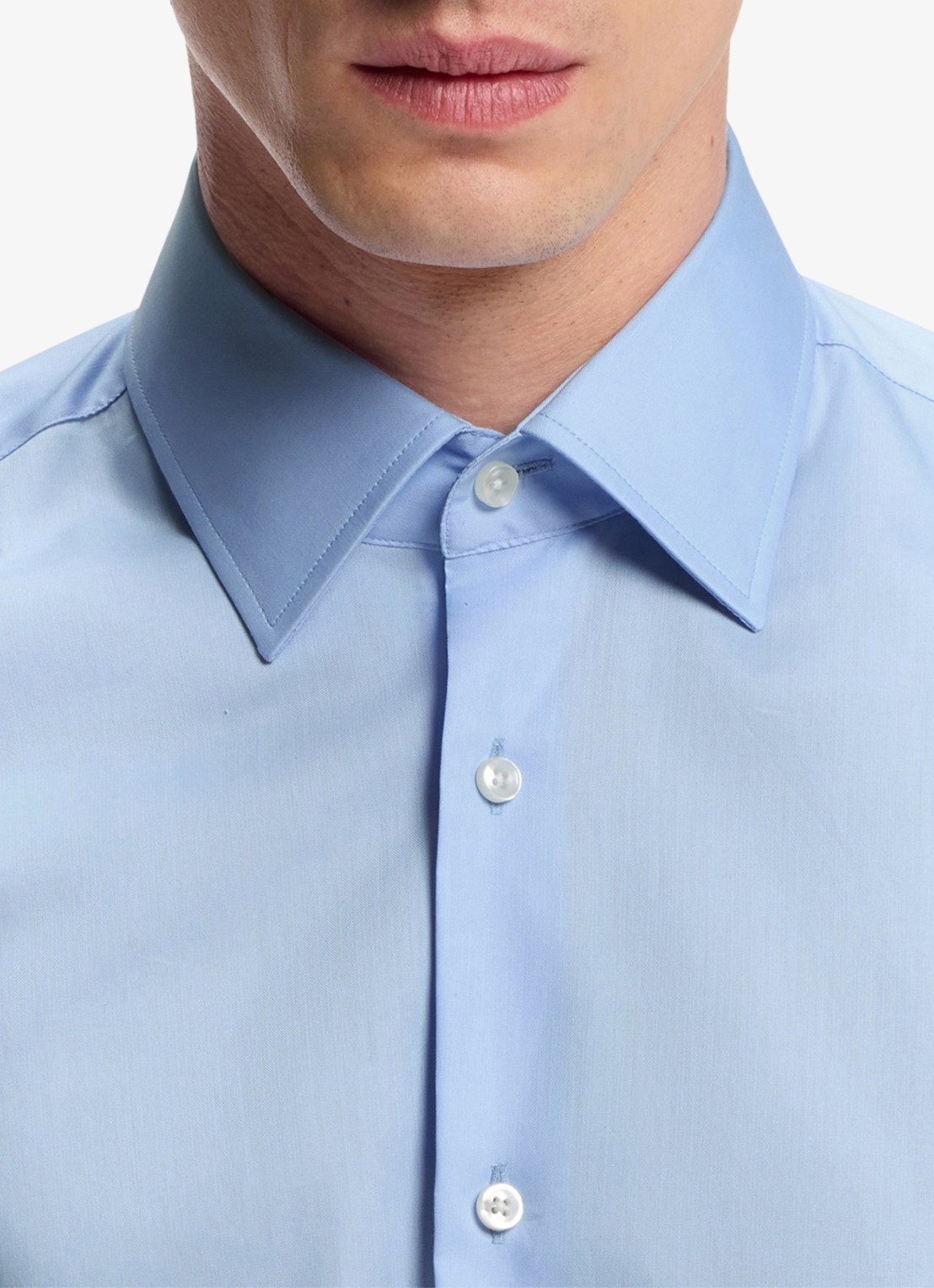 BOSS H-Joe-Kent regular fit strijkvrij overhemd - detail 6 lichtblauw