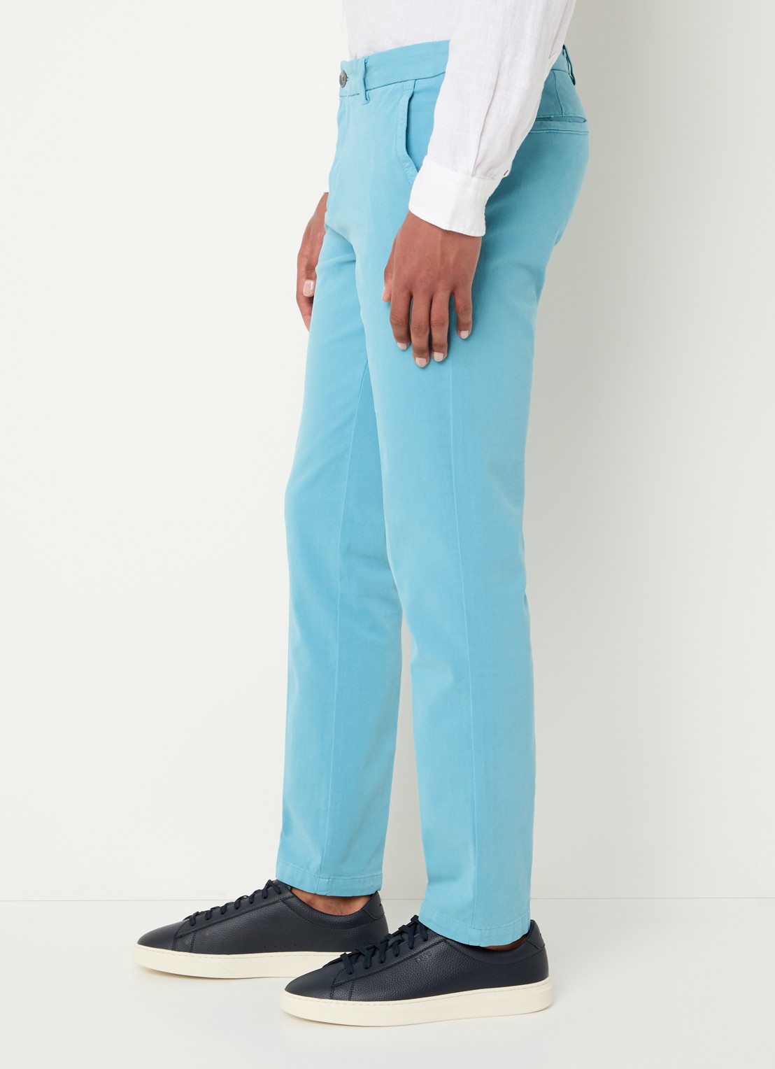 BOSS H-Kaiton1 slim fit chino met steekzakken - detail 5 light/pastel blue-453 / blauw