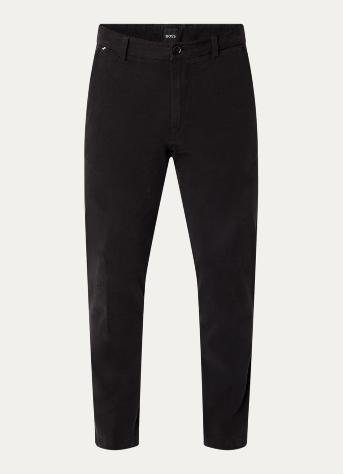 BOSS H-Kaiton1 slim fit chino met steekzakken - voorkant black-001 / zwart