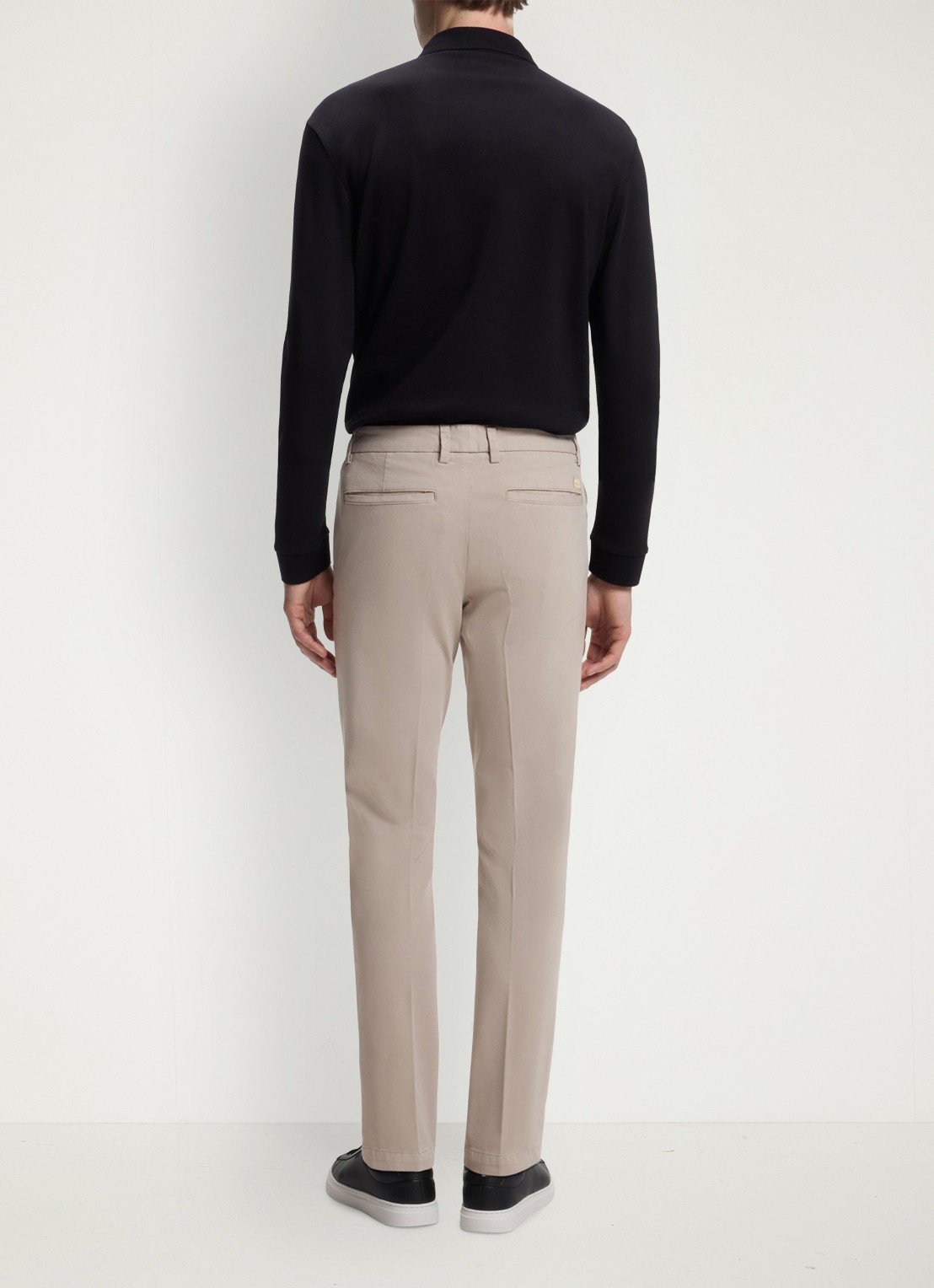 BOSS H-Kaiton1 slim fit chino met steekzakken - achterkant 6 open beige-294 / beige