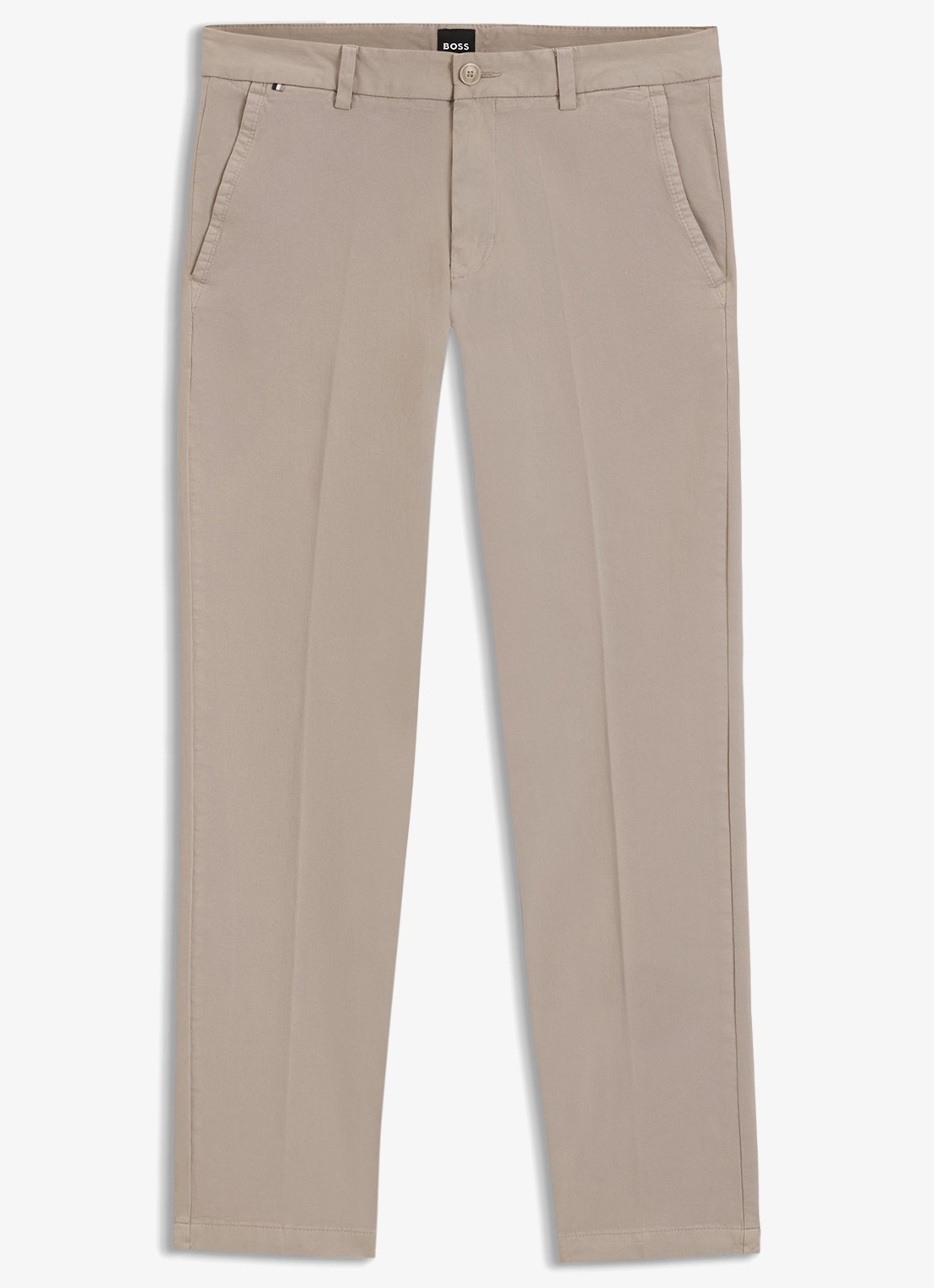 BOSS H-Kaiton1 slim fit chino met steekzakken - voorkant 8 open beige-294 / beige