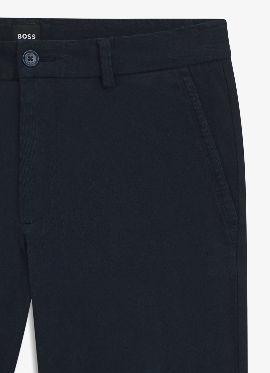BOSS H-Kaiton1 slim fit chino met steekzakken - detail 3 dark blue-404 / blauw