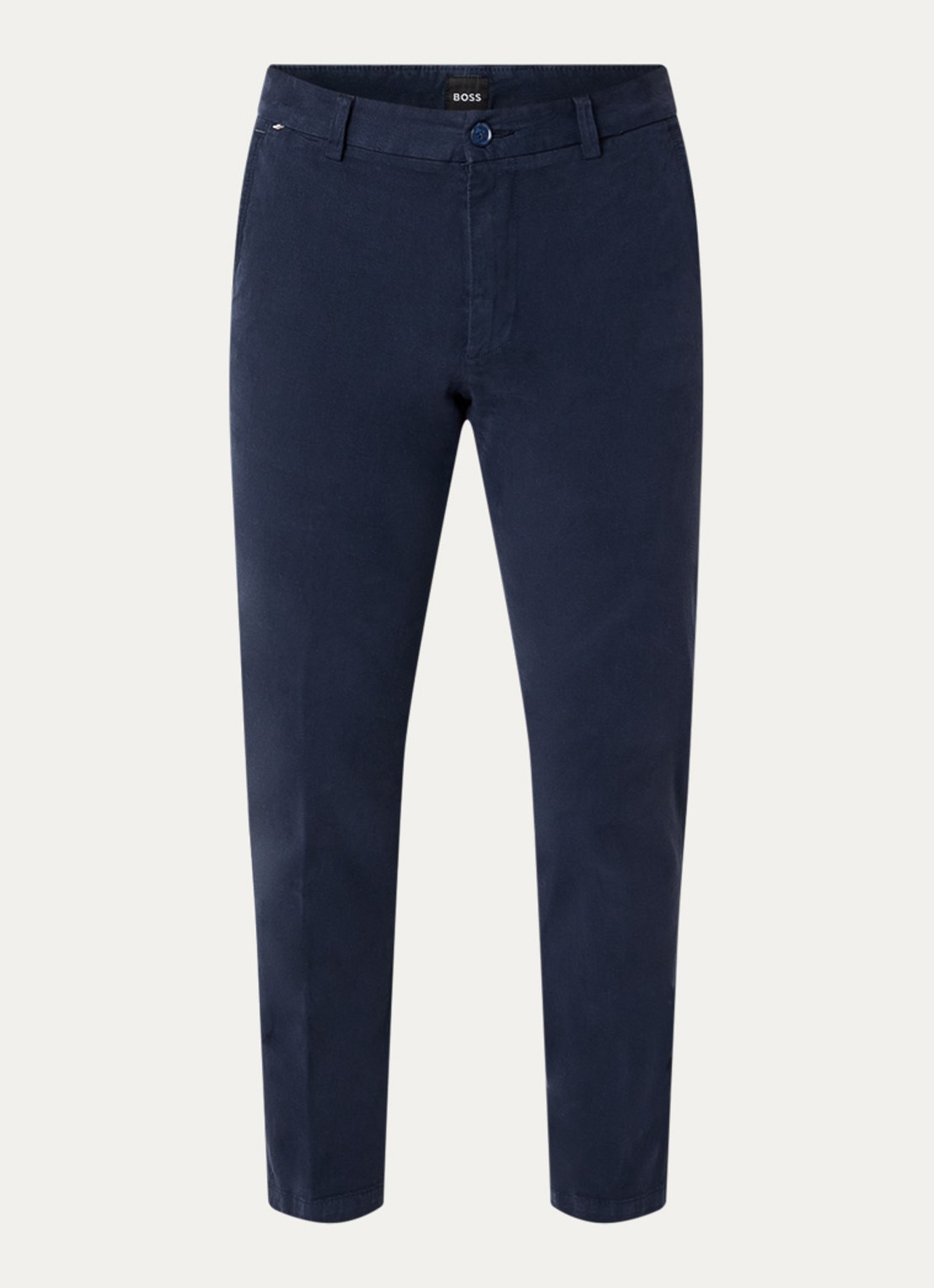 BOSS H-Kaiton1 slim fit chino met steekzakken - voorkant 4 dark blue-404 / blauw