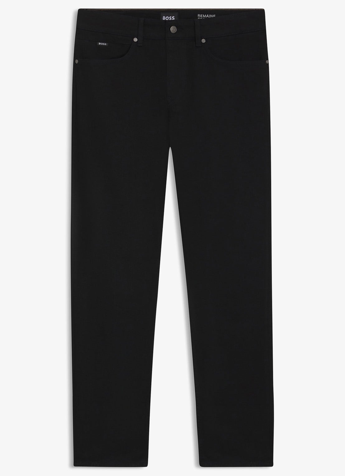 BOSS H-Re.Maine slim fit jeans met gekleurde wassing - voorkant zwart